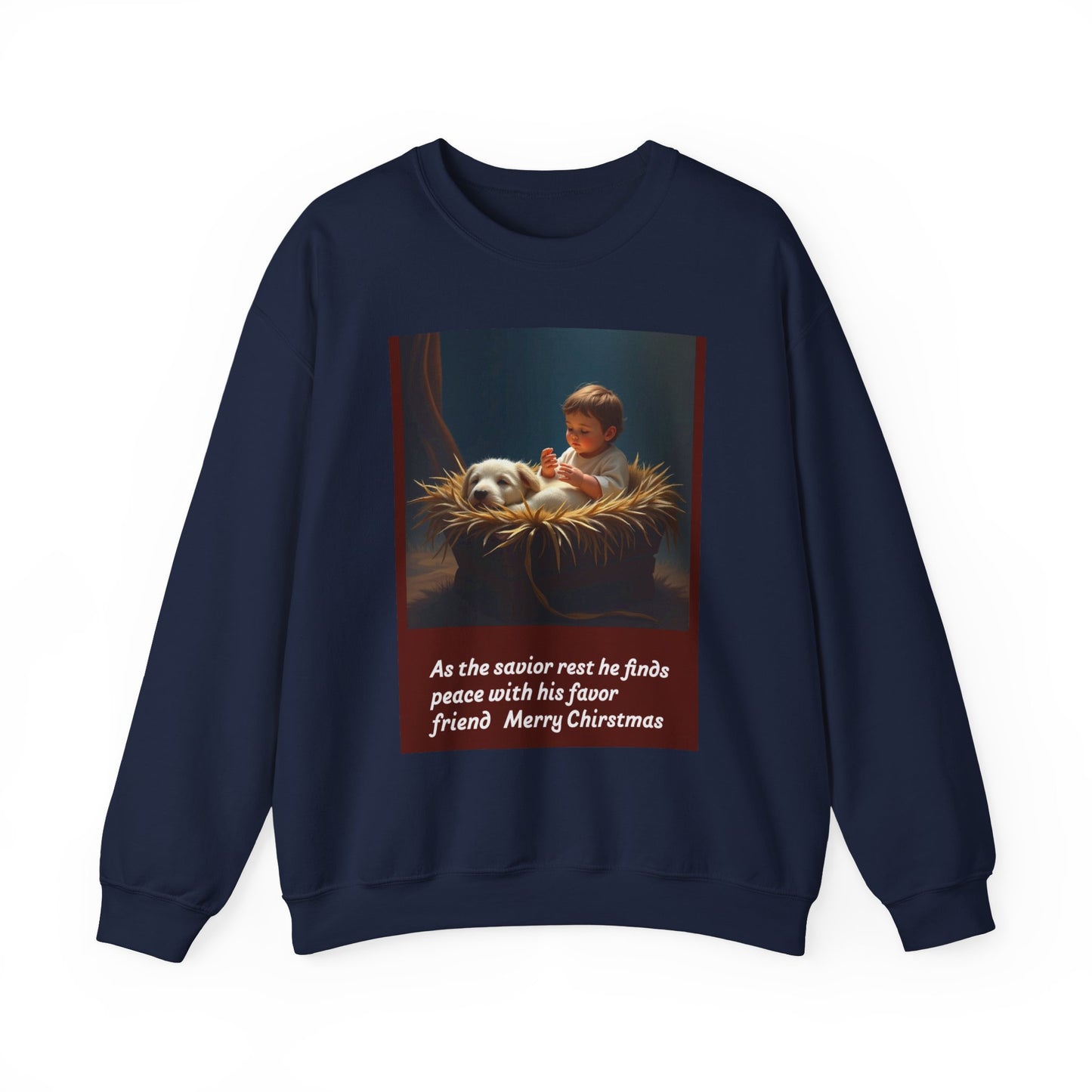 Merry Christmas Inspirational Sweatshirt, Cozy Gift, Unisex Pullover, Holiday Apparel, Faith-Based Clothing, Comfortable Layering 218