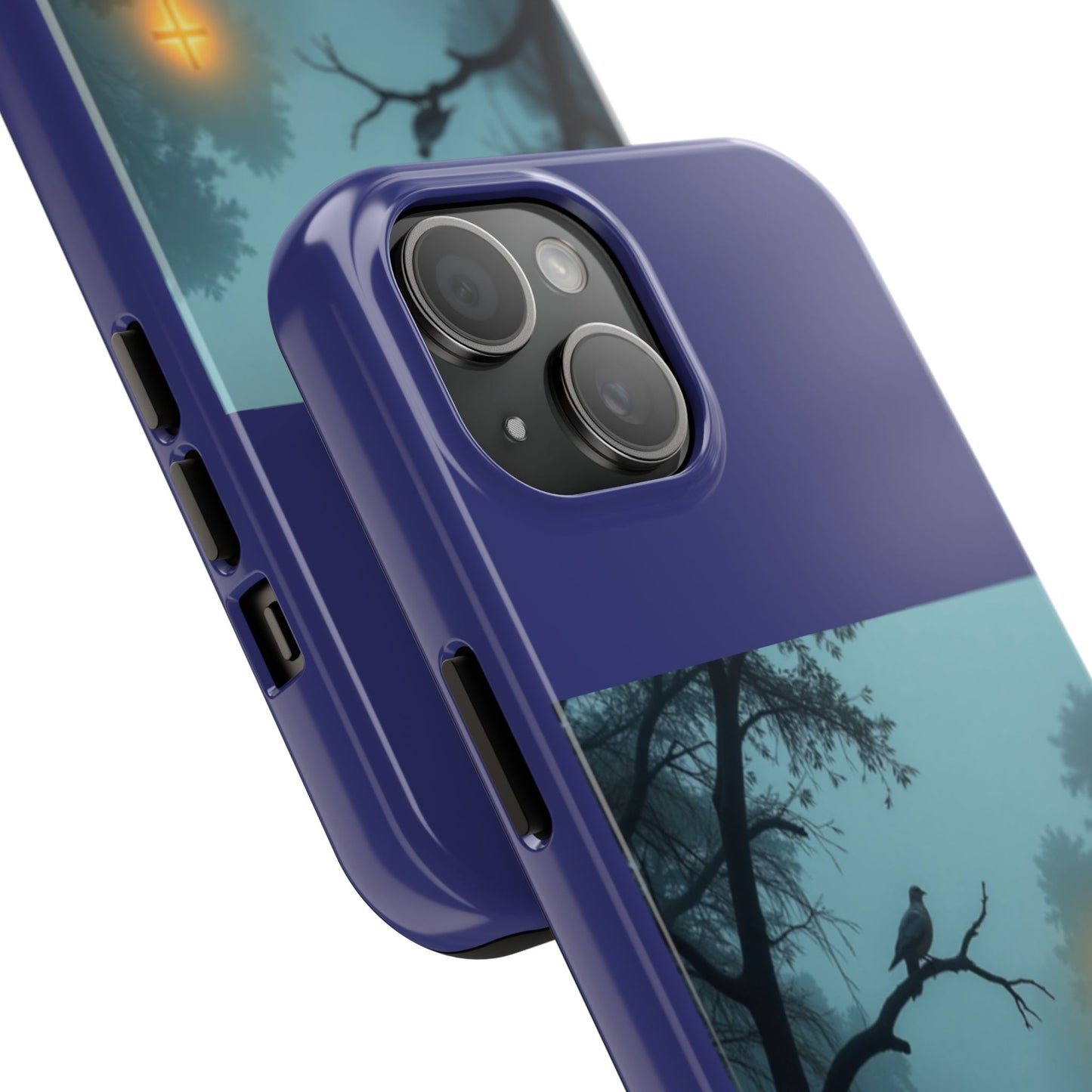 Tough Phone Case — 'In the stillness of the night the Bayou whispers his Name' Moody Bayou Cross Design