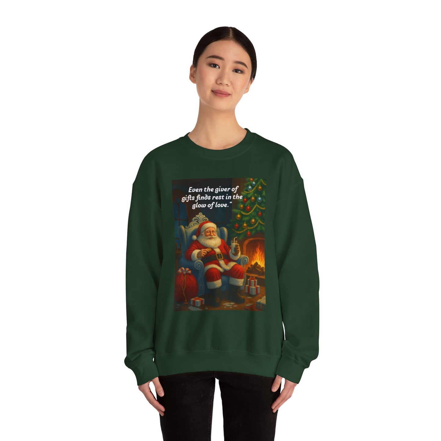 Cozy Christmas Sweatshirt with Santa Design, Holiday Gift for Christmas, Winter Wardrobe Essential, Unisex Crewneck for Festive Cheer, [...]