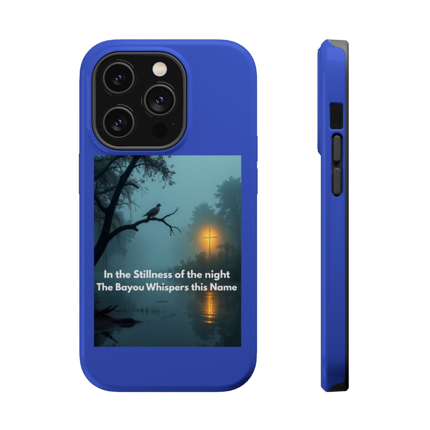 Magnetic Impact-Resistant Phone Case — Bayou Night Scene with Poem