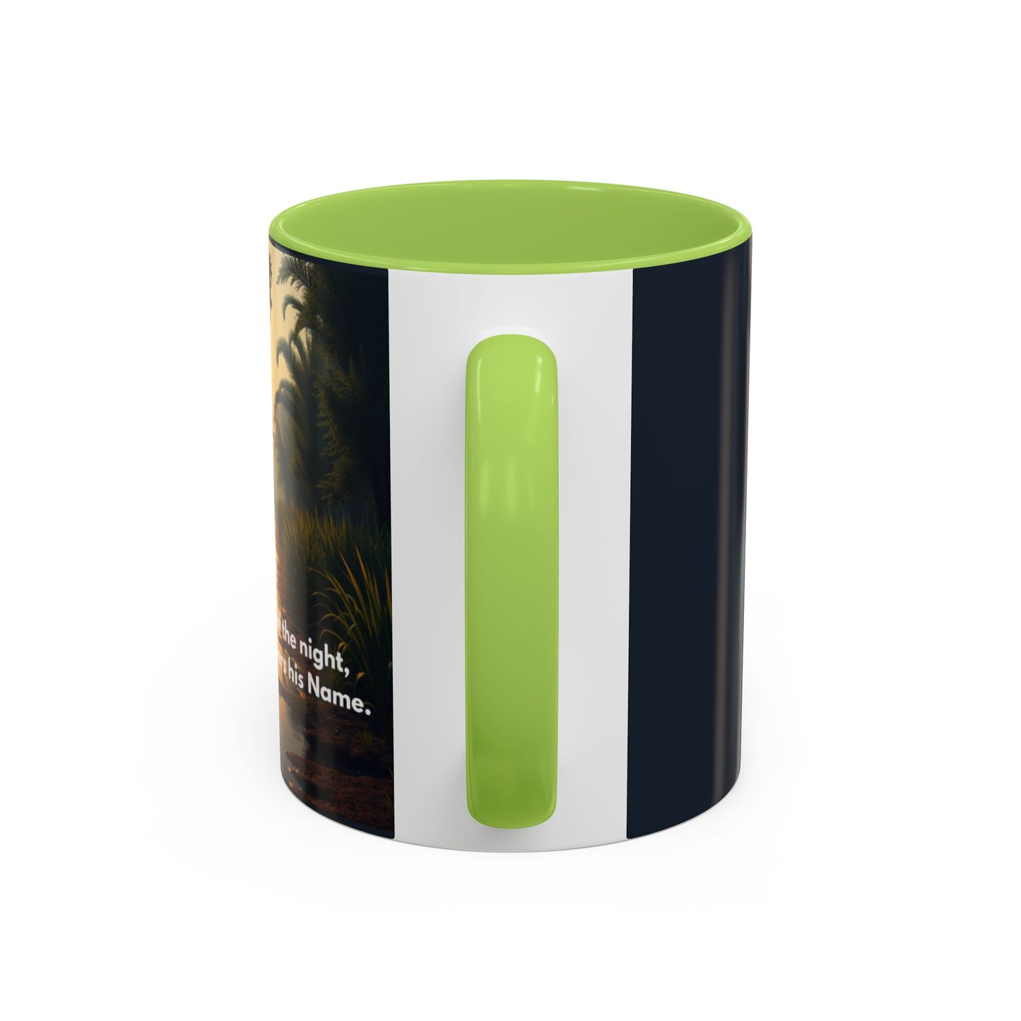 Bayou Night Coffee Mug — 'In the Stillness of the Night, The Bayou Whispers His Name' Accent Mug