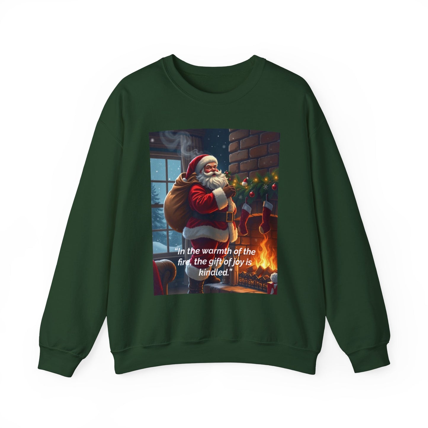 In the warmth of the fire, the gift of joy is kindled