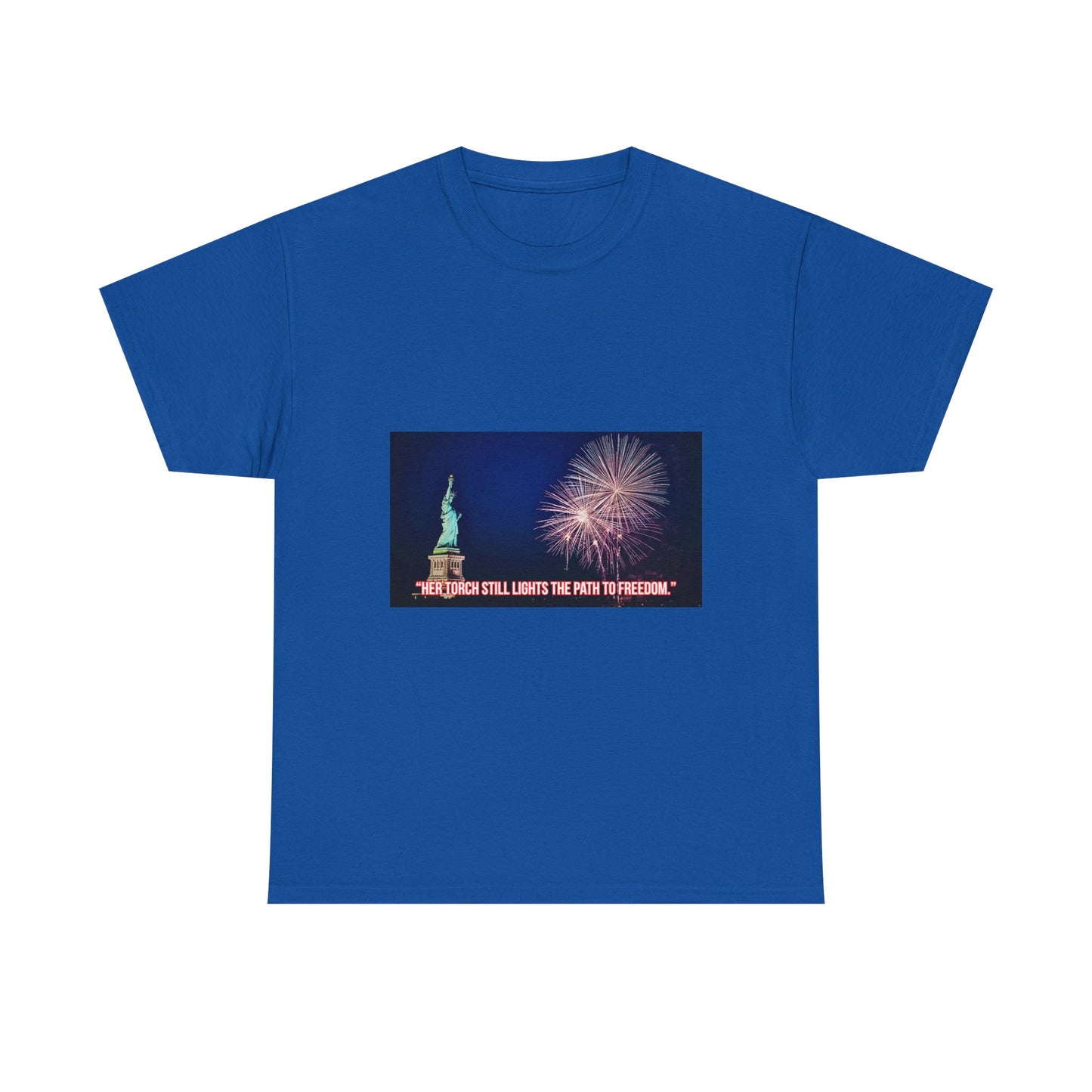 Liberty Fireworks T-Shirt — Statue of Liberty 4th of July Tee