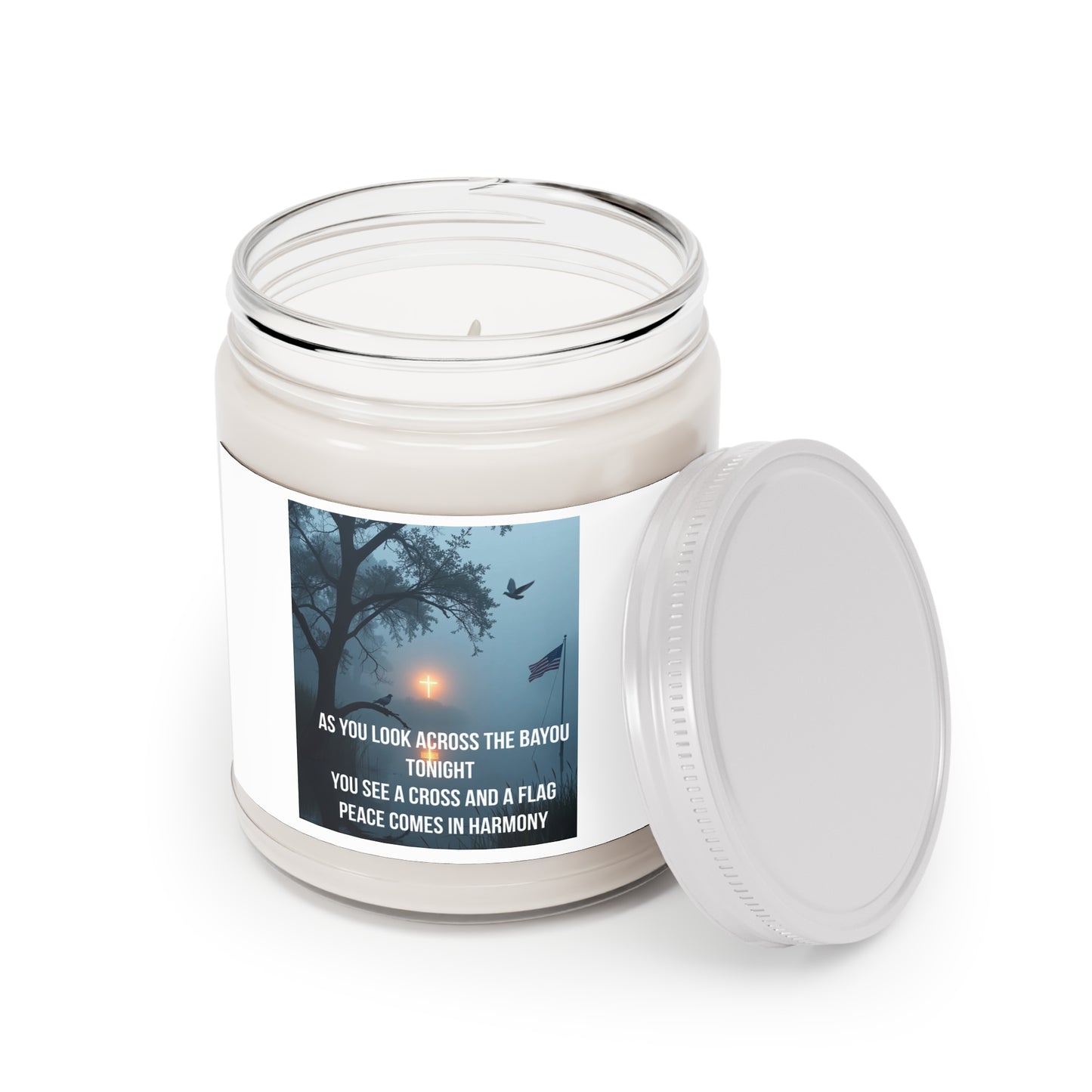 Bayou Sunset Soy Candle — "As You Look Across the Bayou Tonight" Scented Jar