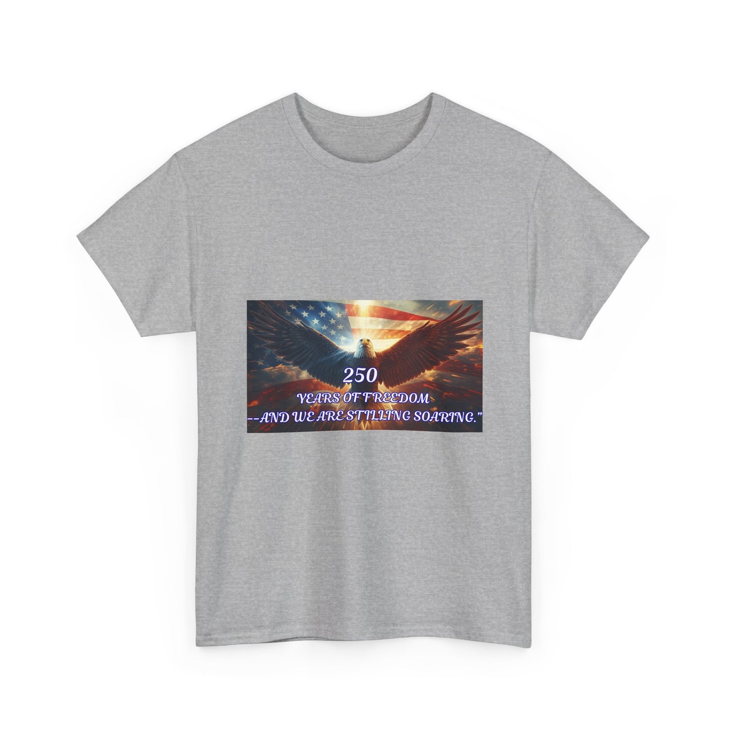 Patriotic Eagle Tee - "250 Years of Freedom" American Flag Shirt