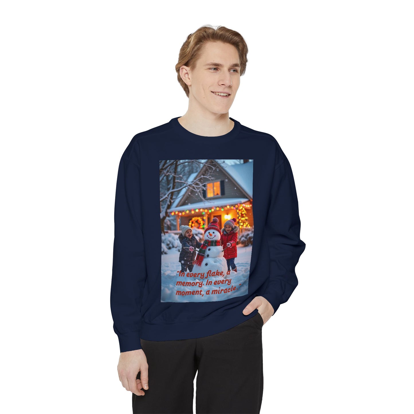 Cozy Holiday Sweatshirt - Memory Moments, Winter Style, Christmas Gift, Family Gathering, Comfy Layer