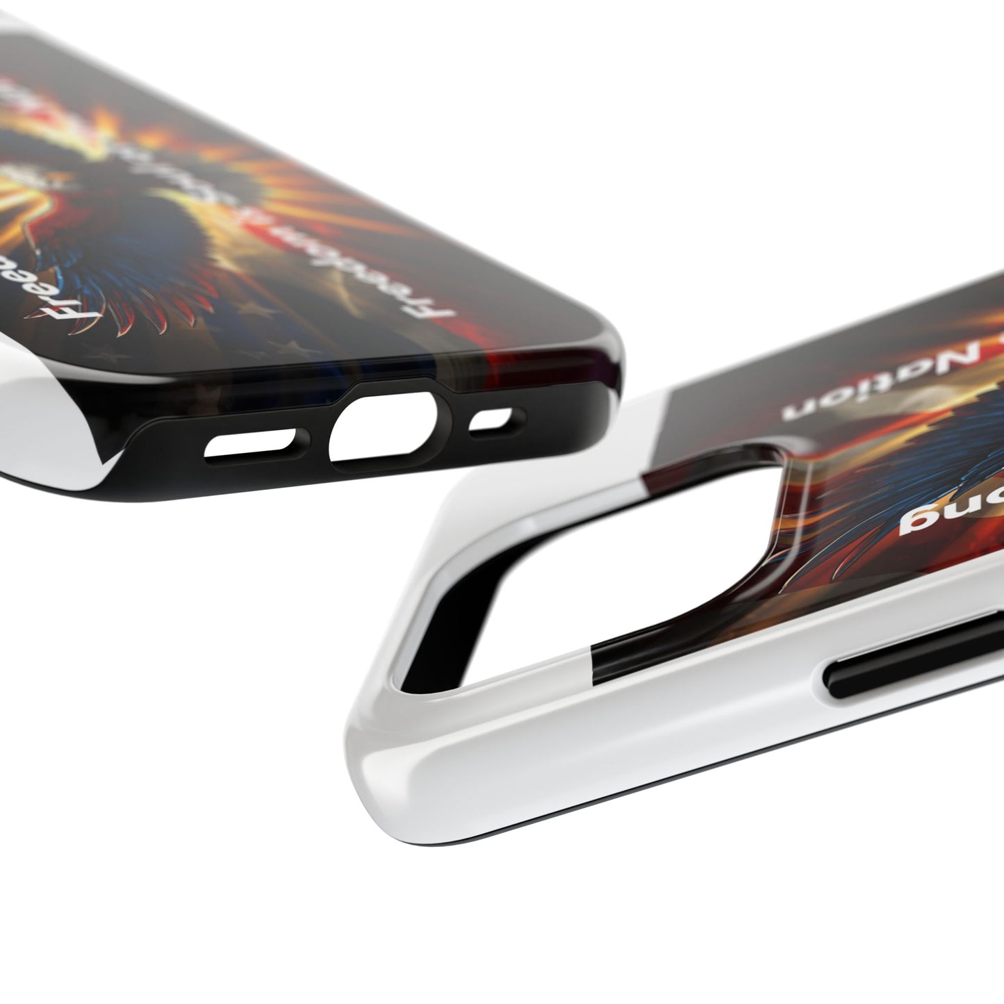 Patriotic Eagle Tough Phone Case — “Freedom Is Soul of the Nation”