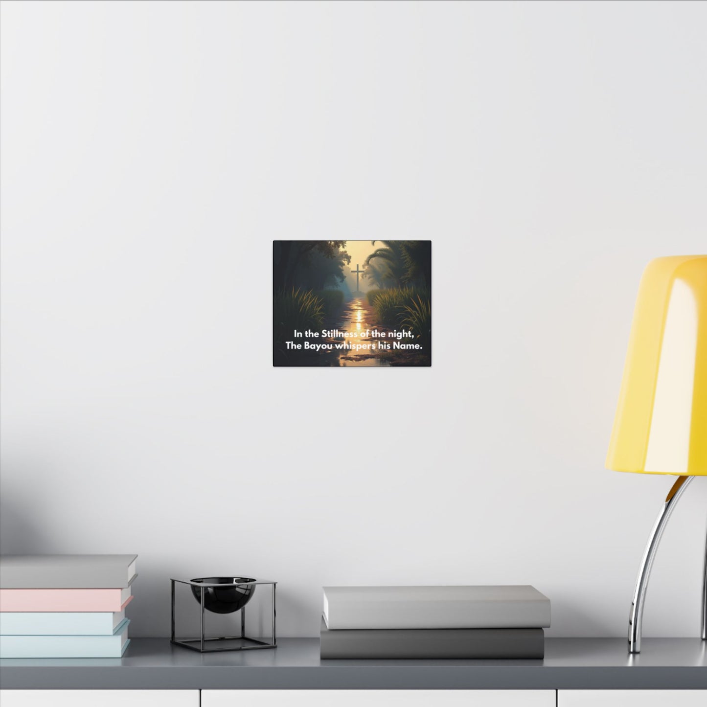 Bayou Quiet Canvas Wall Art — "In the Stillness of the night, The Bayou whispers his Name."
