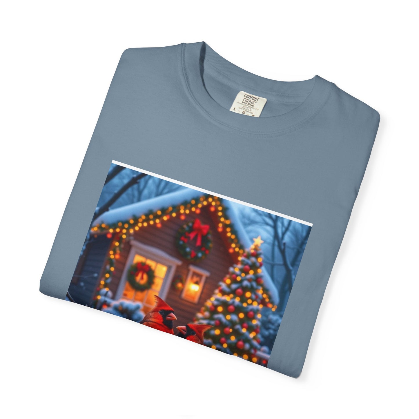 Winter Cardinal T-Shirt, Cozy Holiday Tee, Christmas Gift, Unisex Shirt, Festive Apparel, Winterwear, Nature Lover's Tee