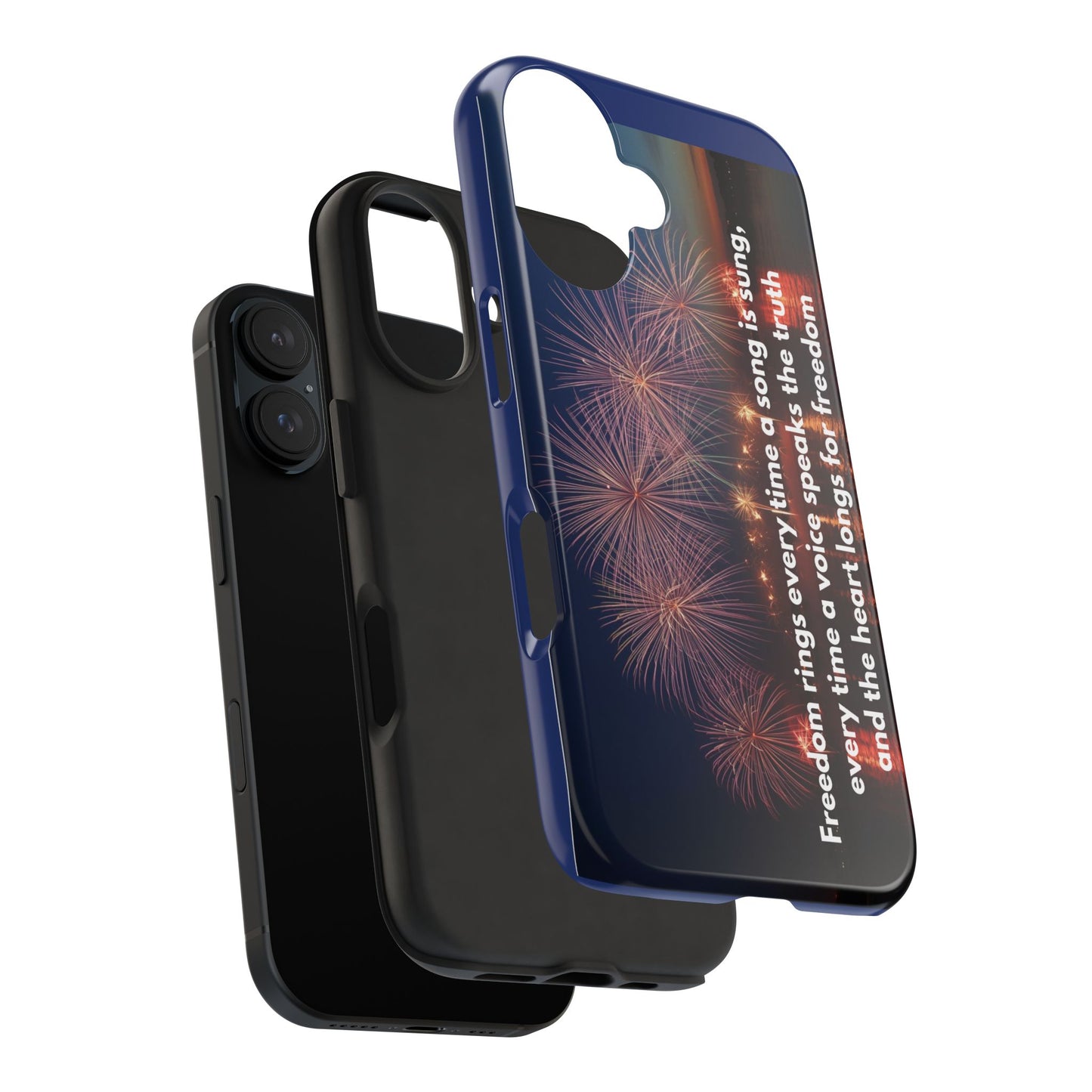 Fireworks Freedom Tough Phone Case — Patriotic 4th of July Quote Case