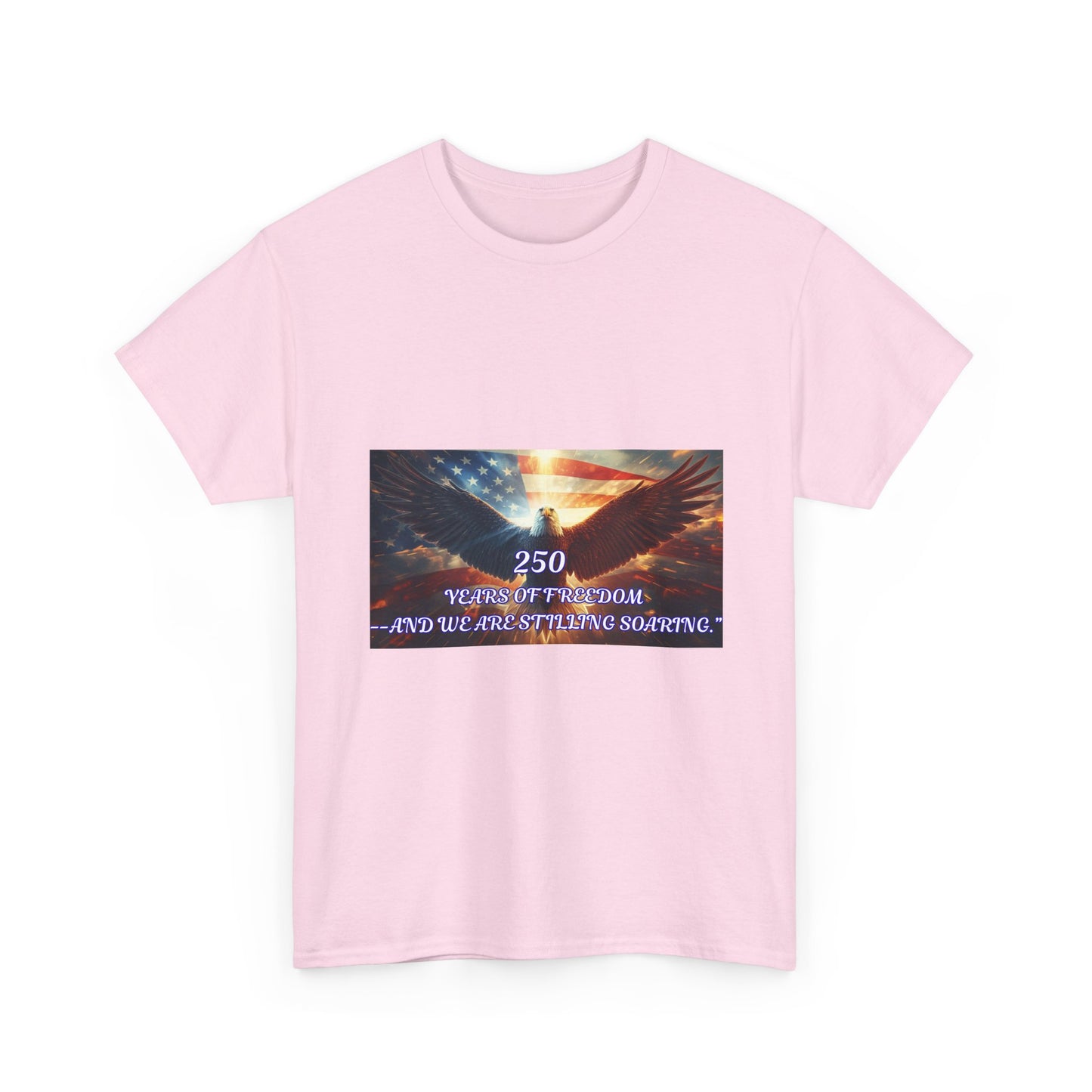Patriotic Eagle Tee - "250 Years of Freedom" American Flag Shirt