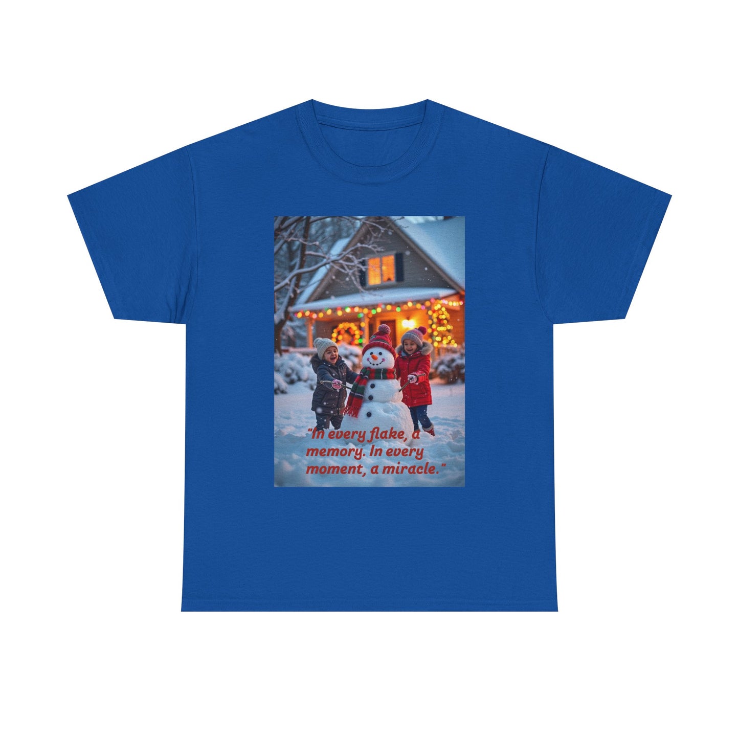 Winter Wonderland Tee, Cozy Holiday T-Shirt, Perfect for Christmas, Snowy Memories Shirt, Unisex Cute Graphic Tee