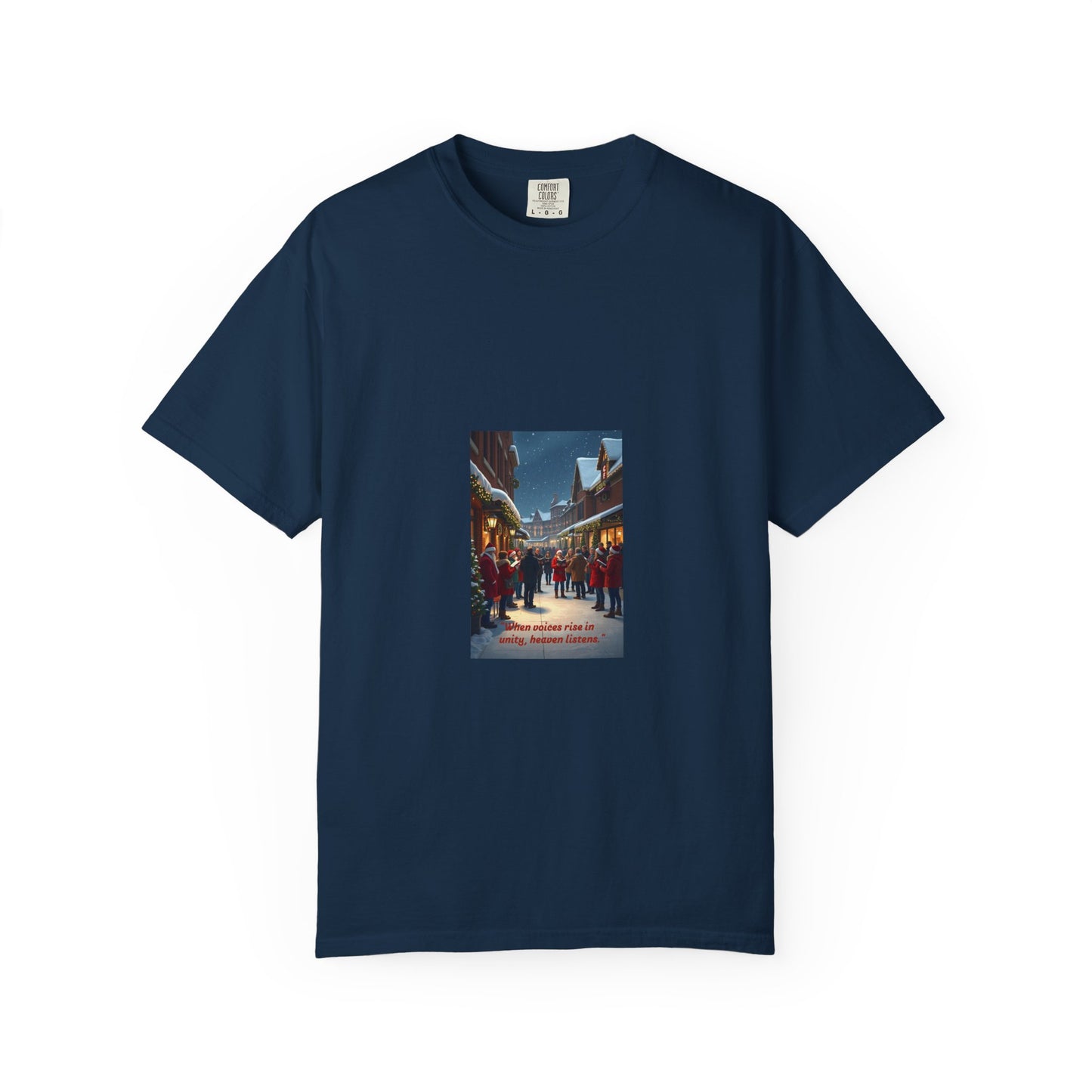 Cozy Winter Scene T-Shirt - Holiday Gift, Casual Wear, Layering Piece, Unisex Tee, Festive Fashion88a
