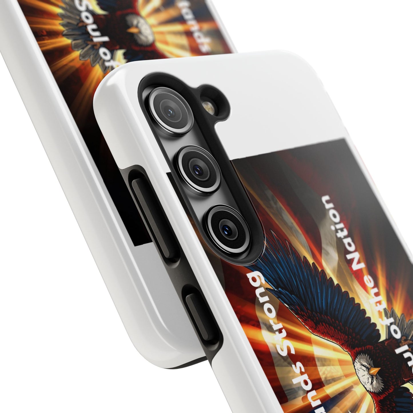 Patriotic Eagle Tough Phone Case — “Freedom Is Soul of the Nation”