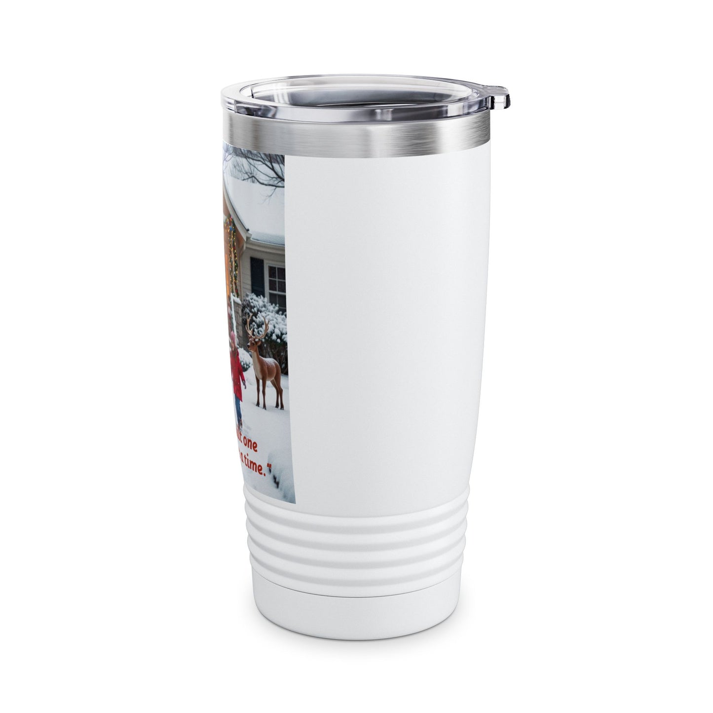 Joyful Holiday Tumbler, 20oz - Perfect for Christmas, Family Gatherings, Personalized Gifts, Winter Celebrations, Cozy Moments  320