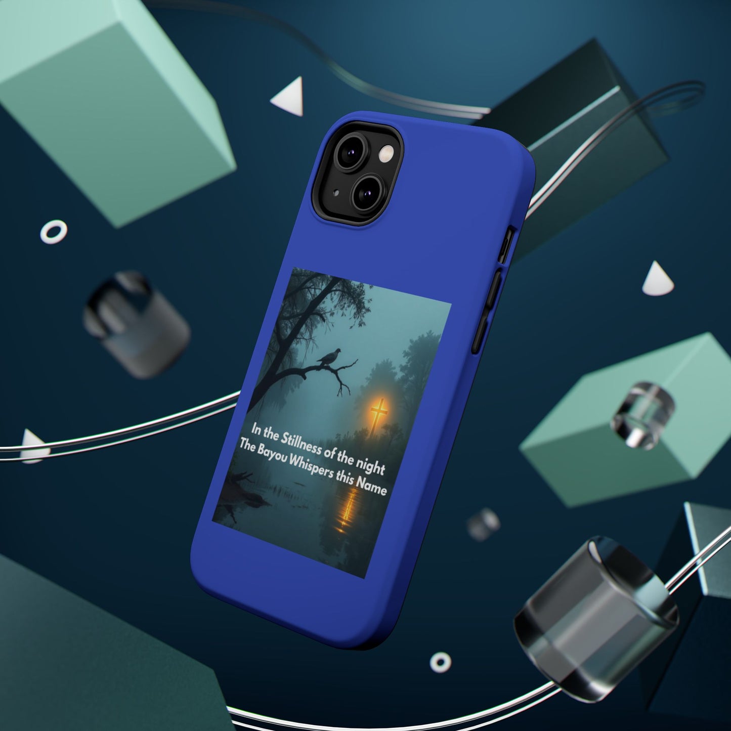 Magnetic Impact-Resistant Phone Case — Bayou Night Scene with Poem