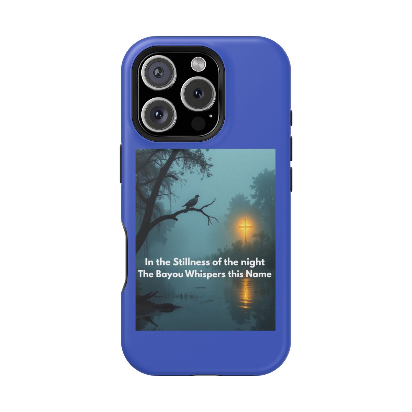Magnetic Impact-Resistant Phone Case — Bayou Night Scene with Poem