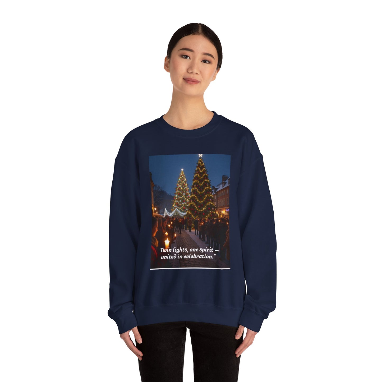Festive Crewneck Sweatshirt - Holiday Spirit, Cozy Winter Wear, Unisex Gift, Celebration Outfit, Christmas Apparel