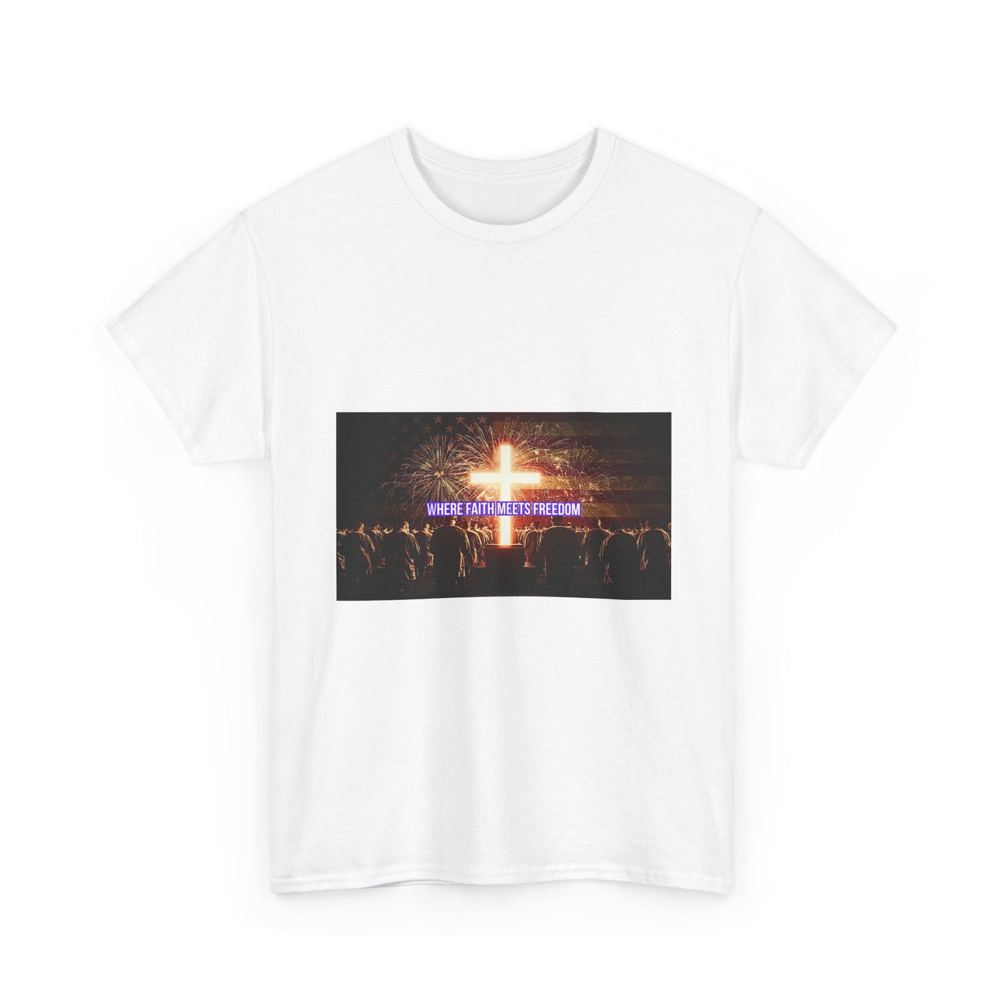 Christian Concert T-Shirt – 'Jesus Is My Confidence' Cross Graphic Tee