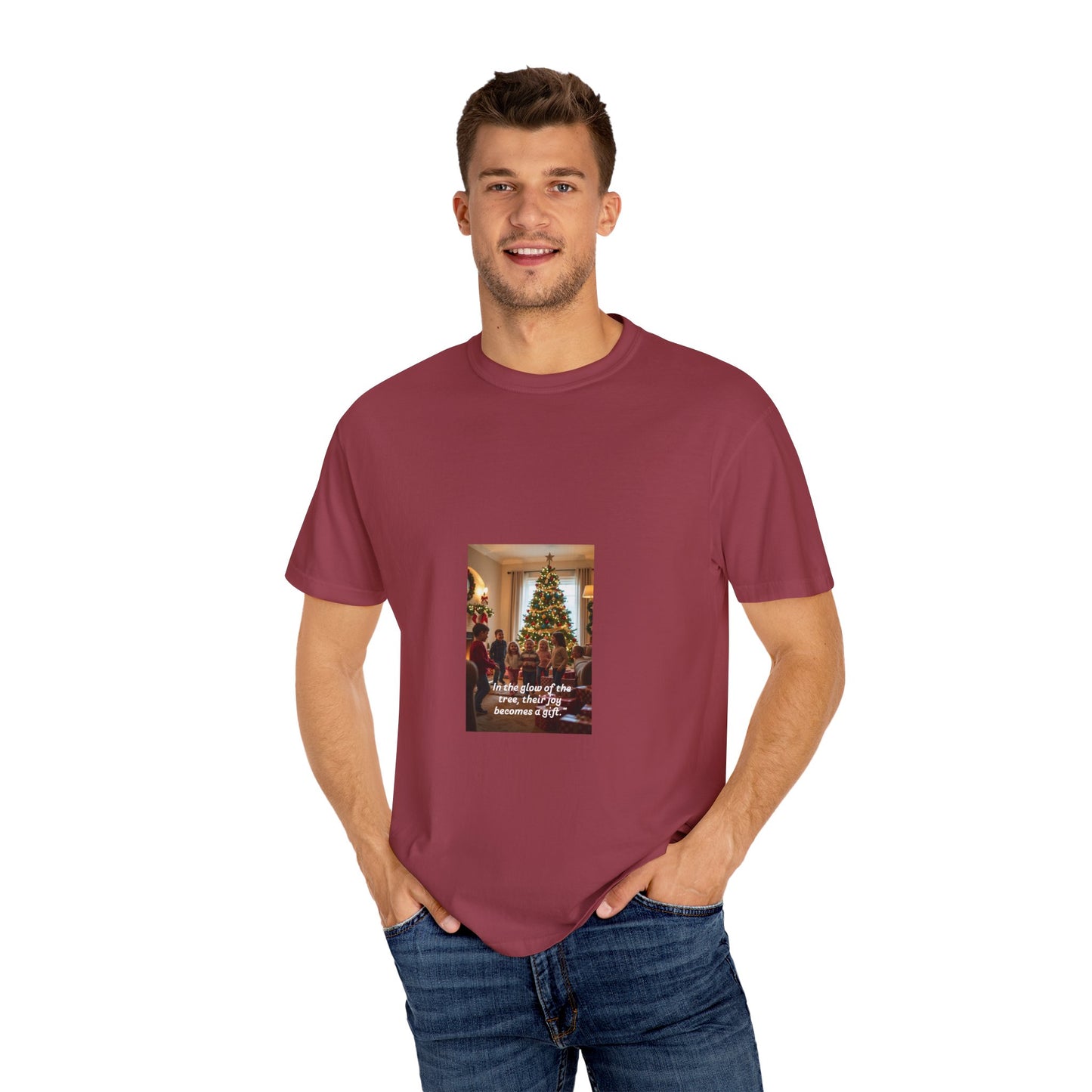 Festive Christmas Tee, Holiday Unisex T-shirt, Cozy Family Gathering Shirt, Unique Gift for Him/Her, Joyful Winter Apparel