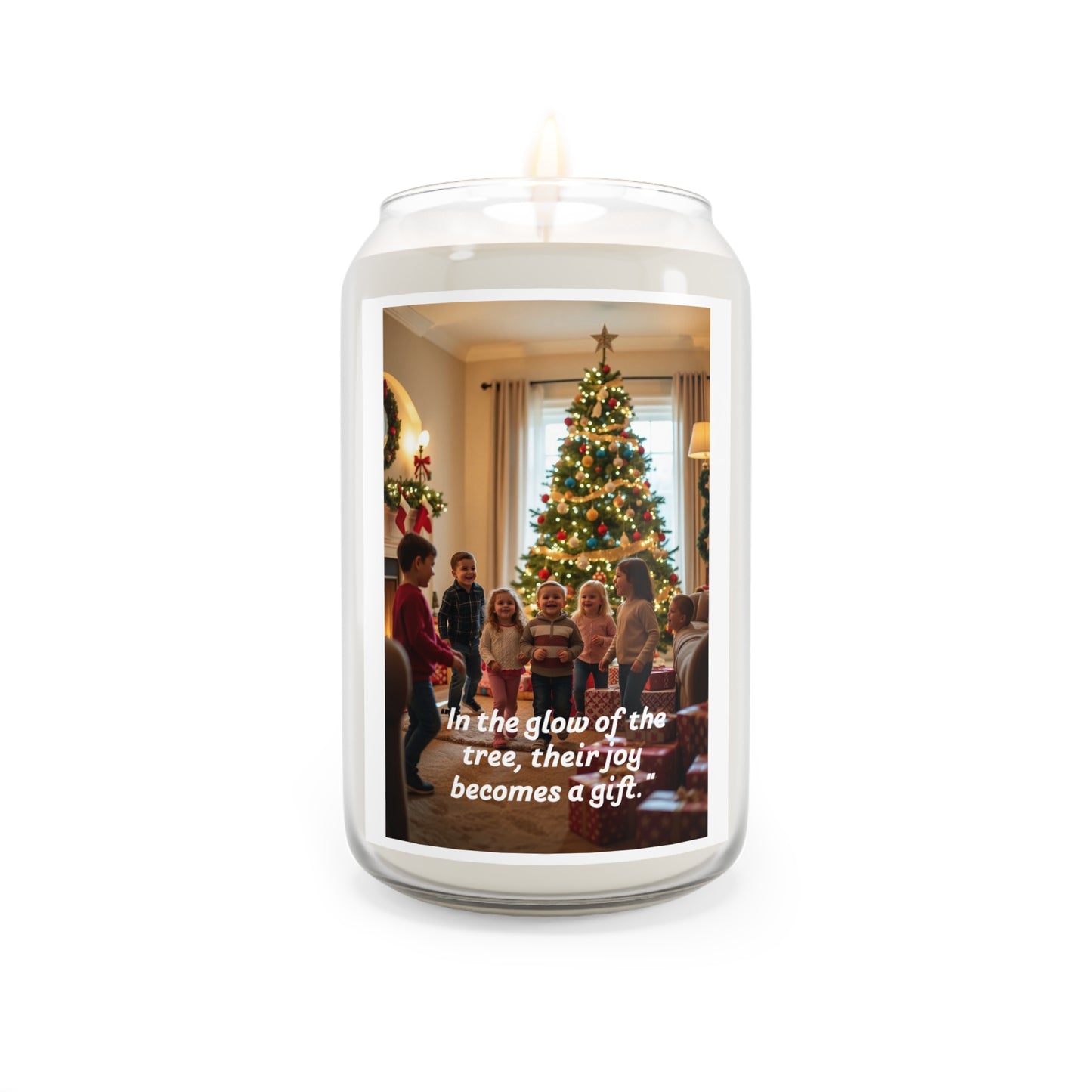 Scented Soy Candle - Joyful Glow Holiday Gift, Festive Aromatherapy, Home Décor, Christmas Candle, Personalized Gifts