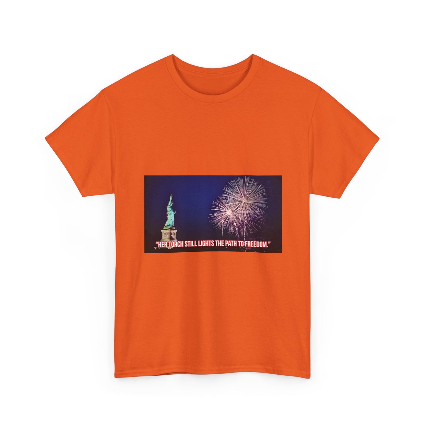 Liberty Fireworks T-Shirt — Statue of Liberty 4th of July Tee