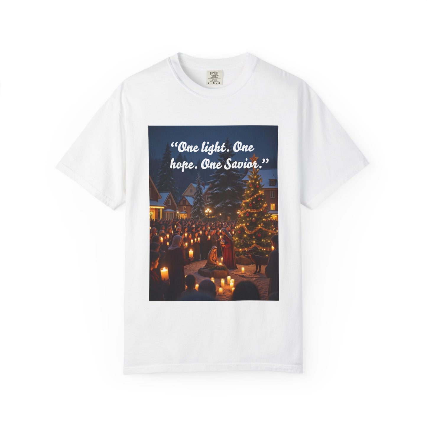 Garment-Dyed T-Shirt with Inspirational Quote