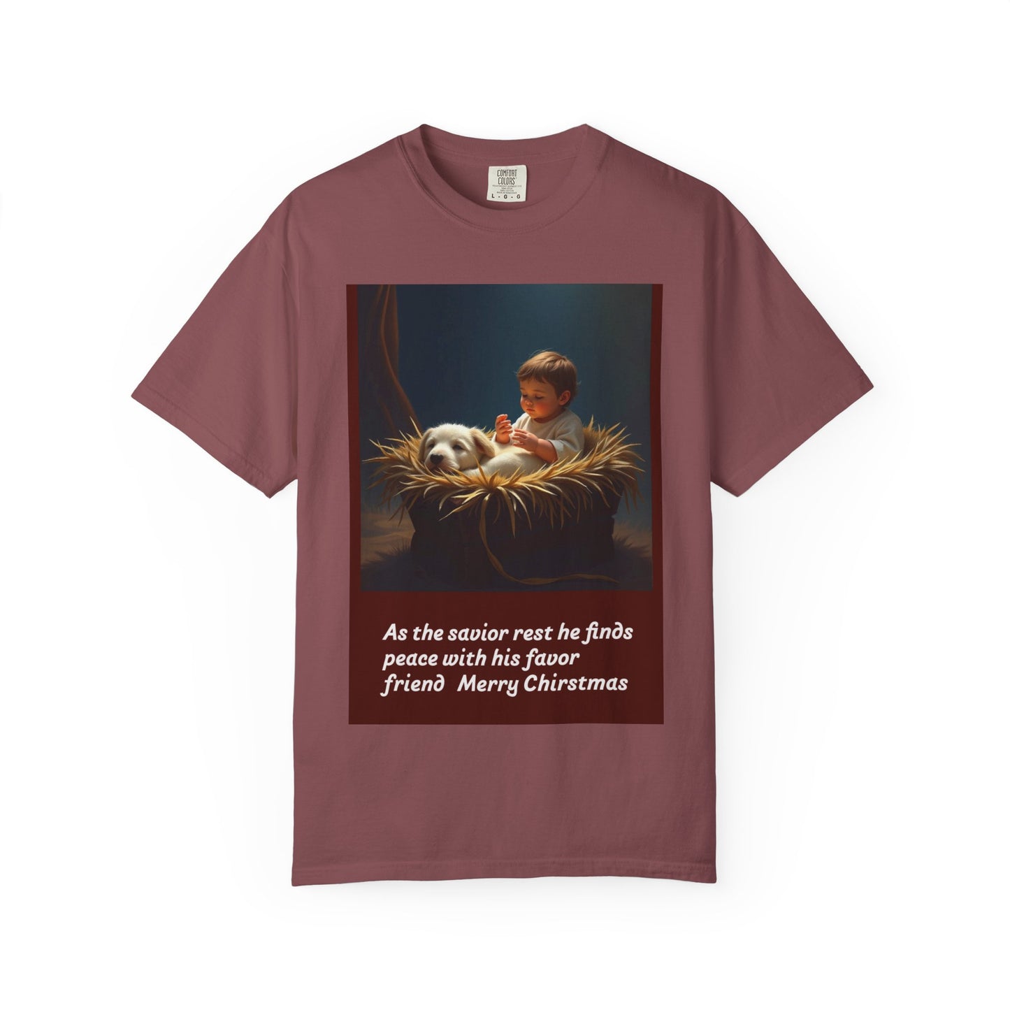 Unisex Christmas T-Shirt, Holiday Spirit Tee, Cozy Garment-Dyed Top, Festive Gift, Seasonal Wear