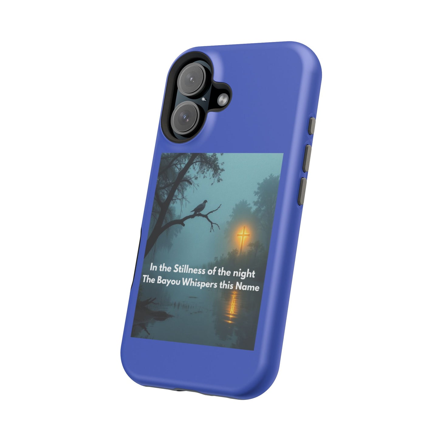 Magnetic Impact-Resistant Phone Case — Bayou Night Scene with Poem