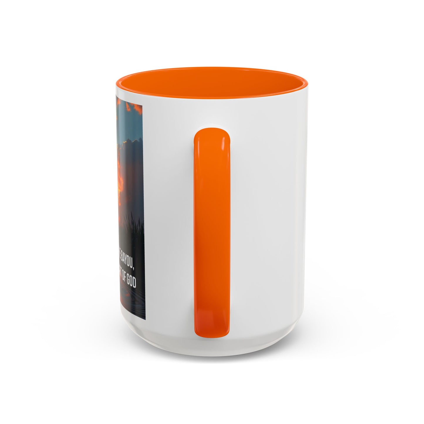 Inspirational Bayou Coffee Mug — "In the Heart of the Bayou, I Found God"