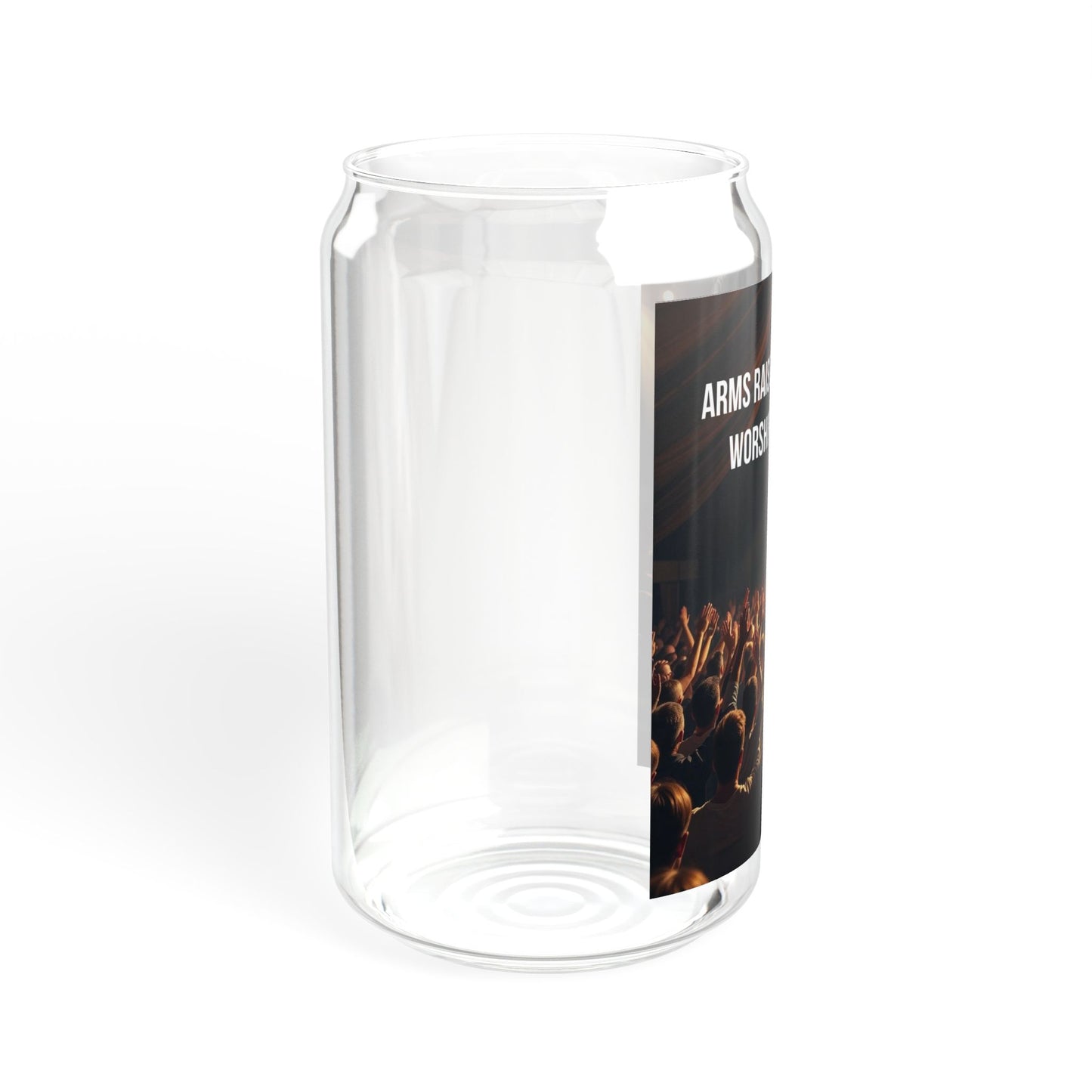 Worship Concert Sipper Glass — 'Arms Raised, Spirit Free, Worship Unchained' 16oz