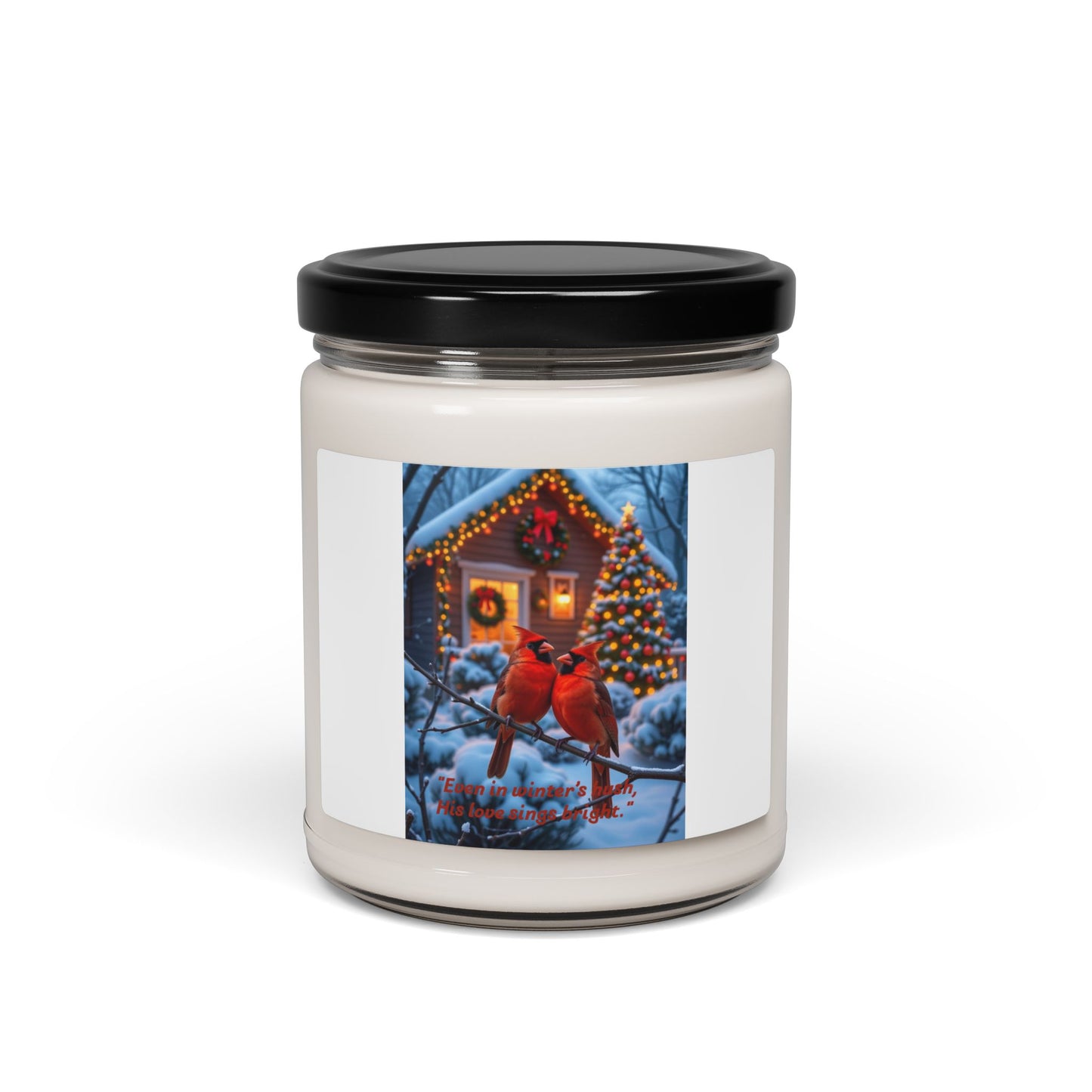 Winter Themed Scented Soy Candle, Perfect Holiday Gift, Home Decor, Cozy Atmosphere, Christmas, Winter Relaxation