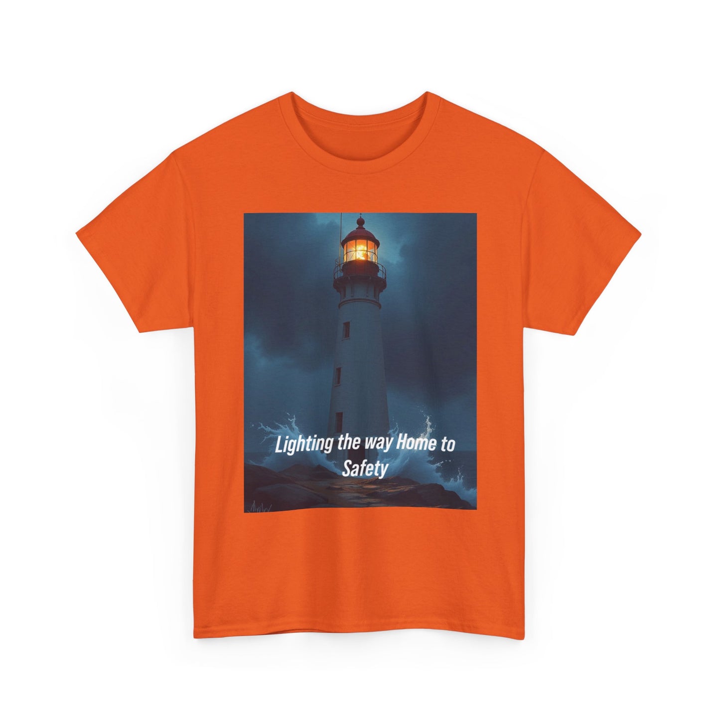 Lighthouse Graphic Tee — "Lighting the Way Home to Safety"