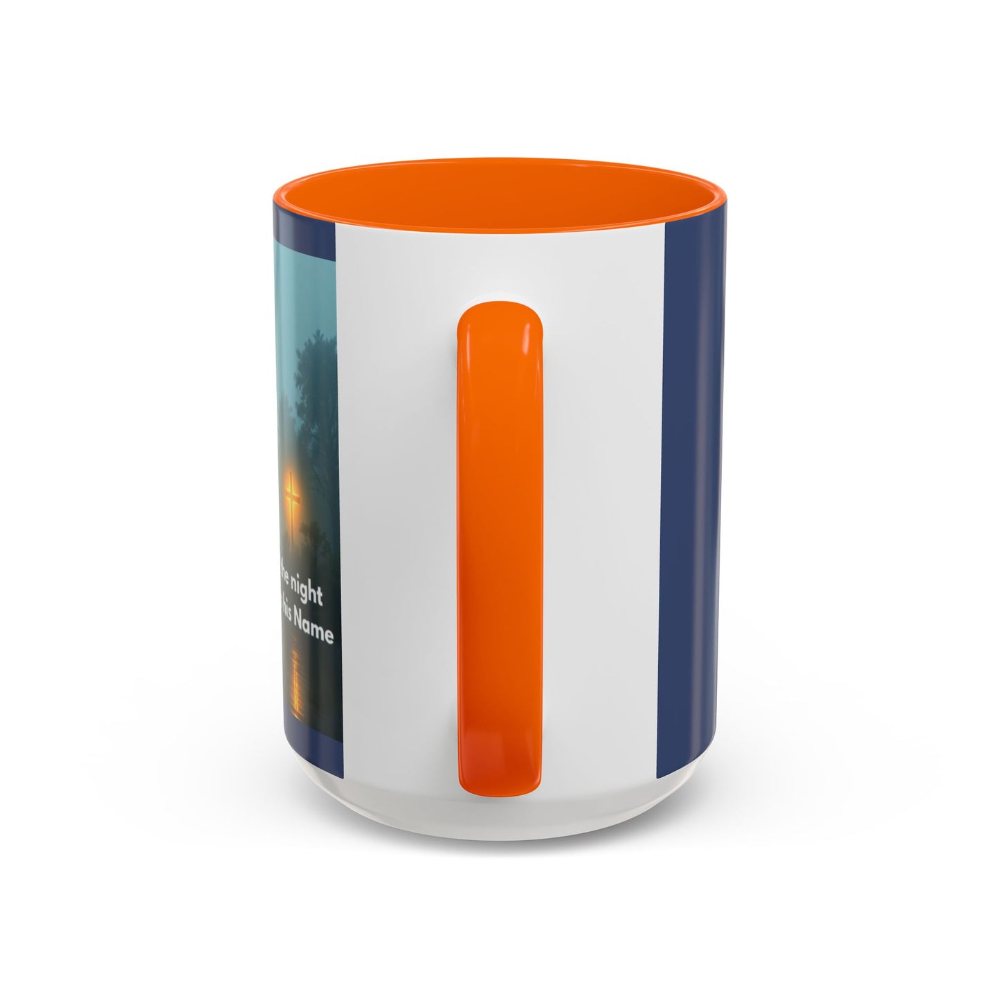 Coffee Mug — Bayou Night Scene with Cross & Quote (In the stillness of the night...)