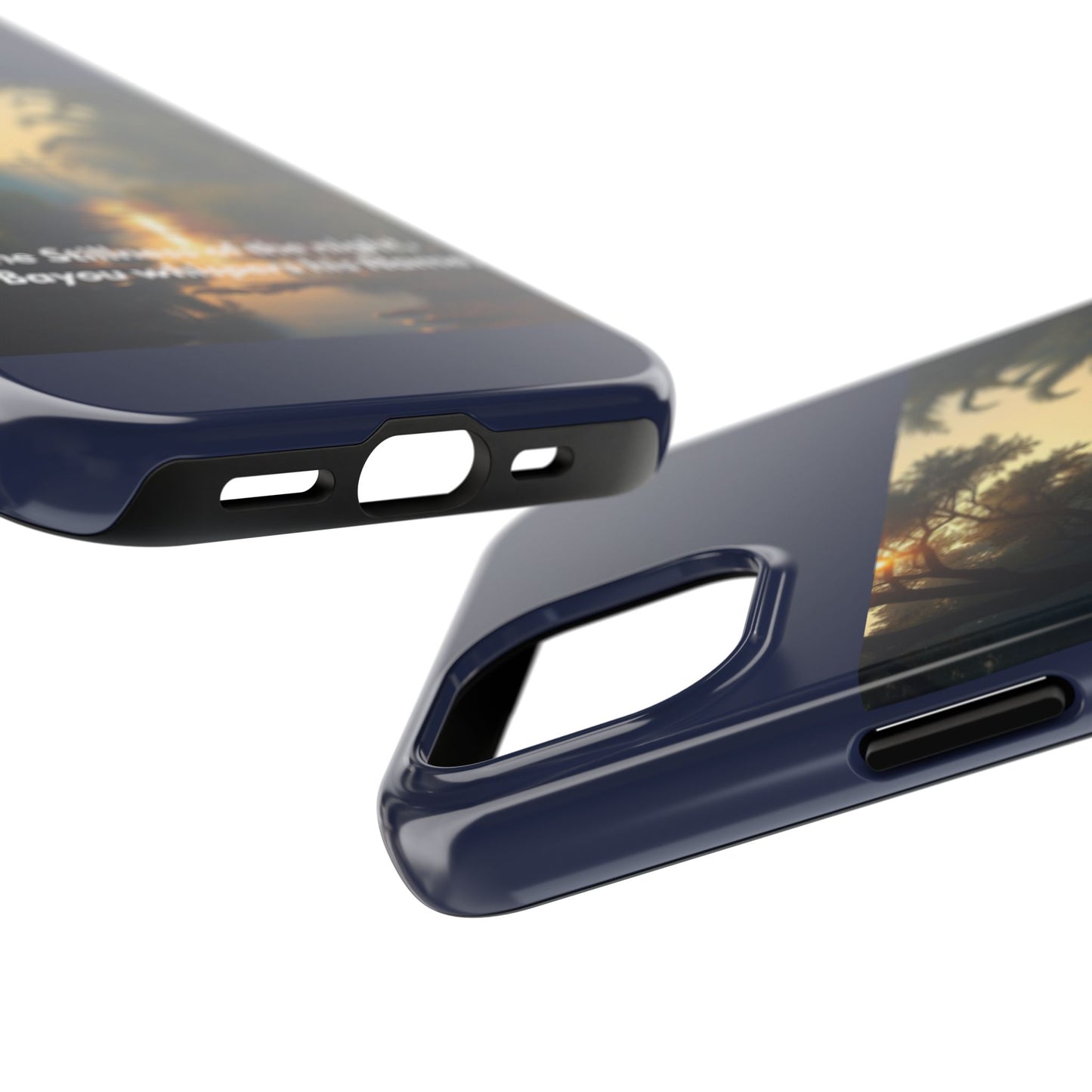Bayou Cross Phone Case — "In the Stillness of the Night, The Bayou Whispers His Name"