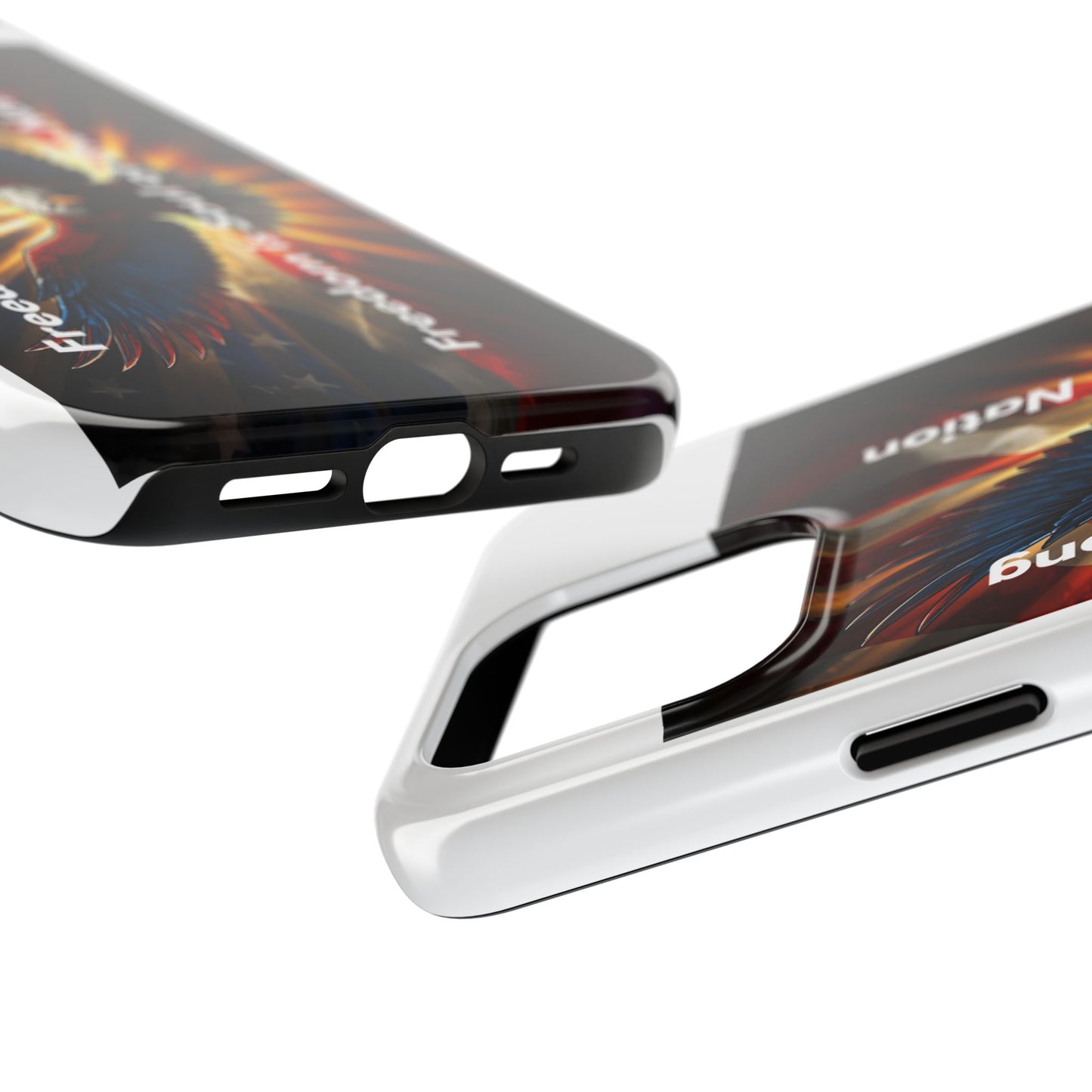 Patriotic Eagle Tough Phone Case — “Freedom Is Soul of the Nation”