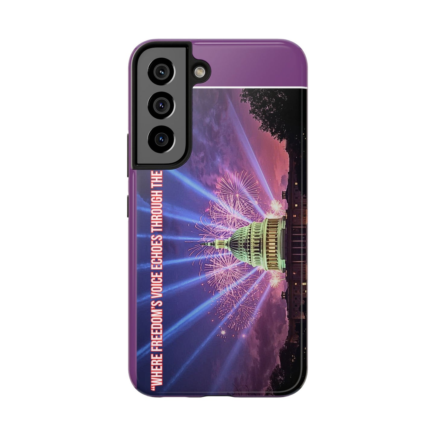 Capitol Fireworks Tough Phone Case — “Where Freedom’s Voice Echoes Through the Generations”