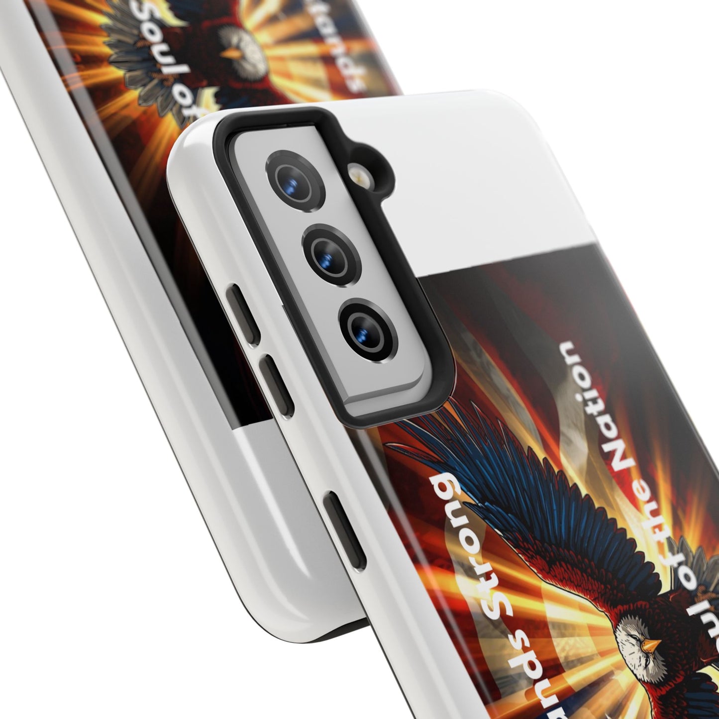Patriotic Eagle Tough Phone Case — “Freedom Is Soul of the Nation”