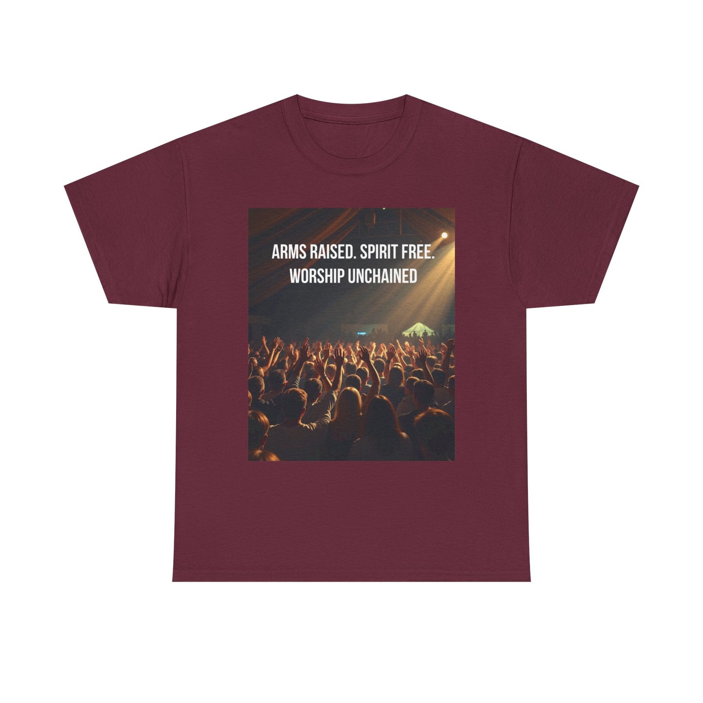 Worship Concert T‑Shirt — "Arms Raised. Spirit Free. Worship Unchained"