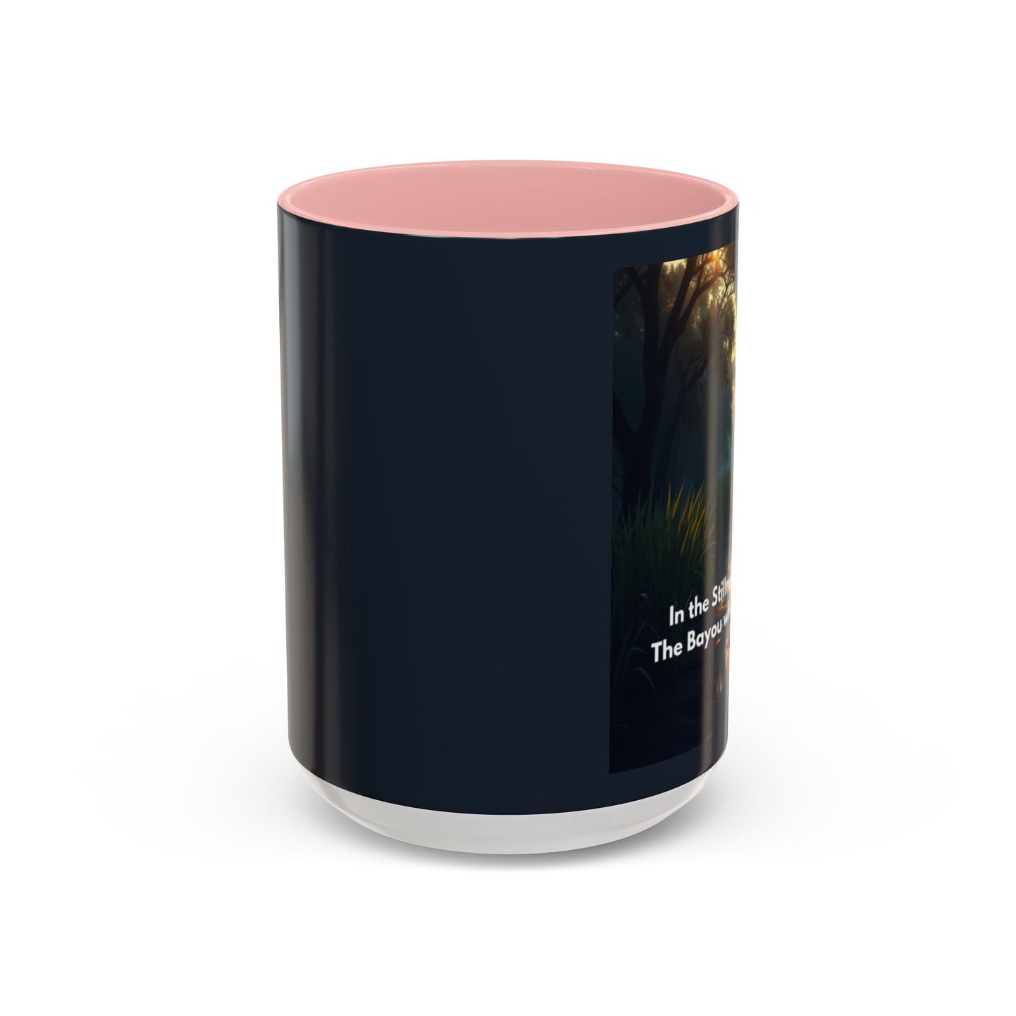 Bayou Night Coffee Mug — 'In the Stillness of the Night, The Bayou Whispers His Name' Accent Mug
