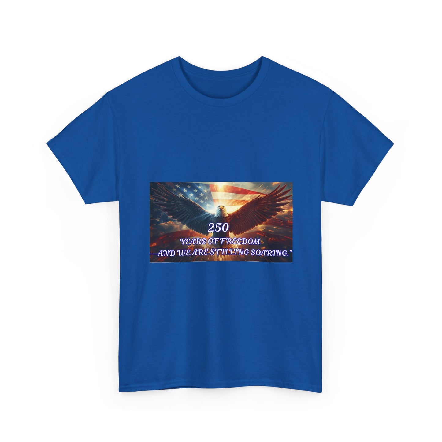 Patriotic Eagle Tee - "250 Years of Freedom" American Flag Shirt