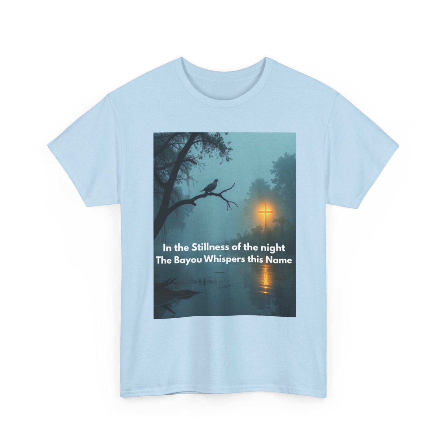 Bayou Night Tee — "In the Stillness of the Night The Bayou Whispers its Name" Graphic Shirt