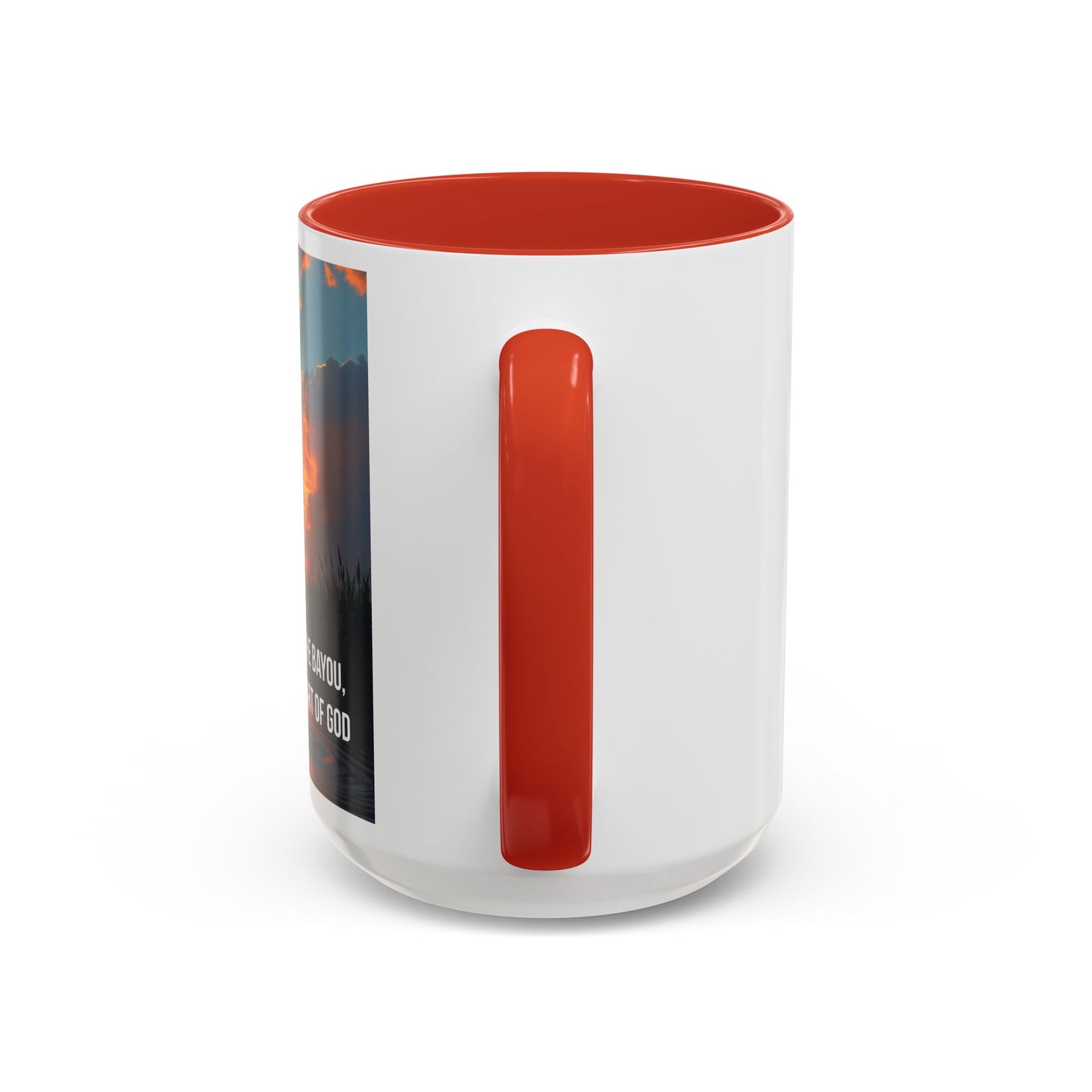 Inspirational Bayou Coffee Mug — "In the Heart of the Bayou, I Found God"