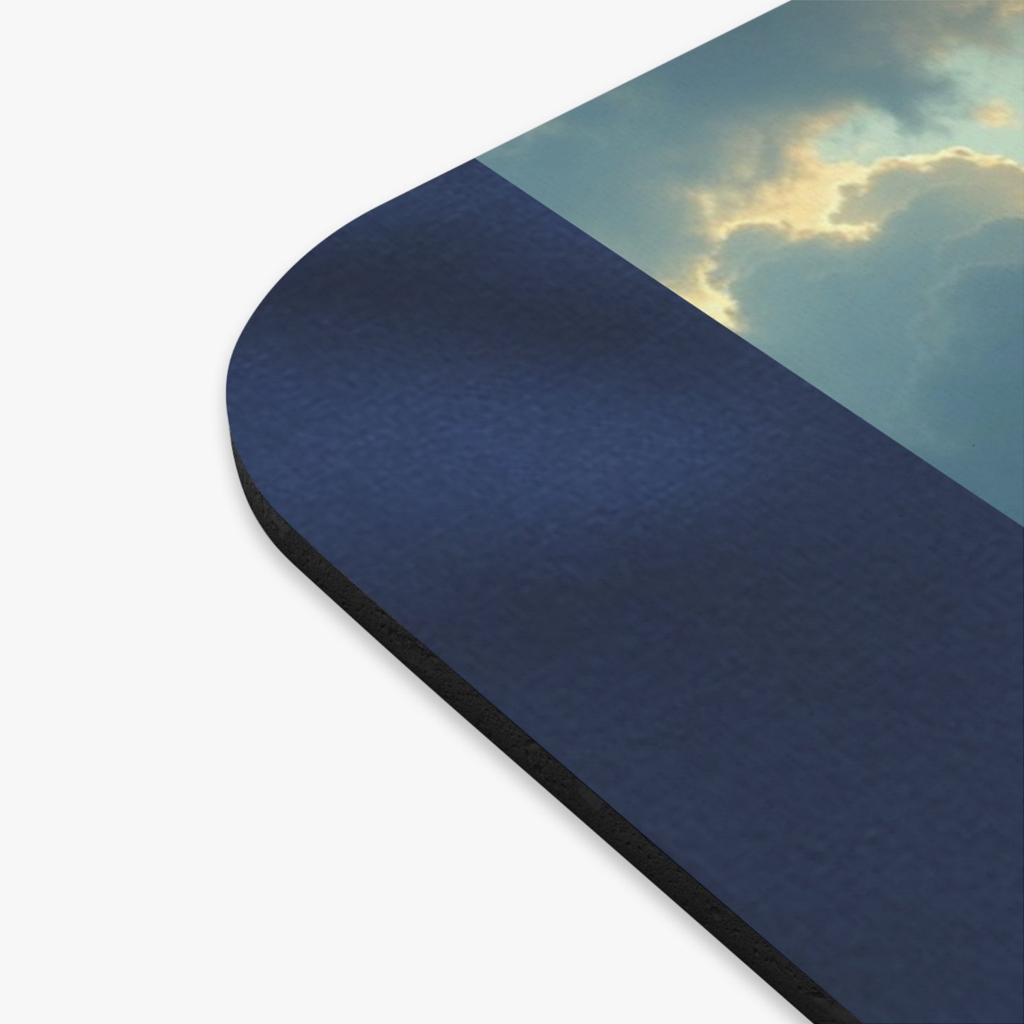 Lighthouse 'One Nation Under God' Rectangle Mouse Pad — Patriotic Coastal Desk Mat
