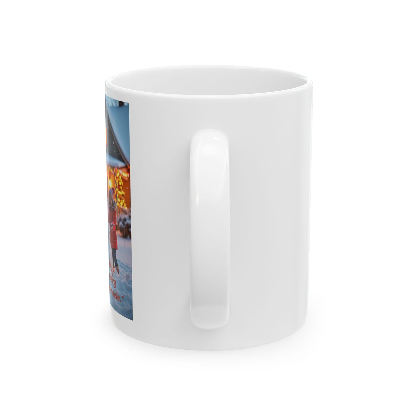 Winter Memories Ceramic Mug, Snowman Coffee Cup, Holiday Gift, Cozy Coffee Mug, Seasonal Home Decor, Christmas Mug  311