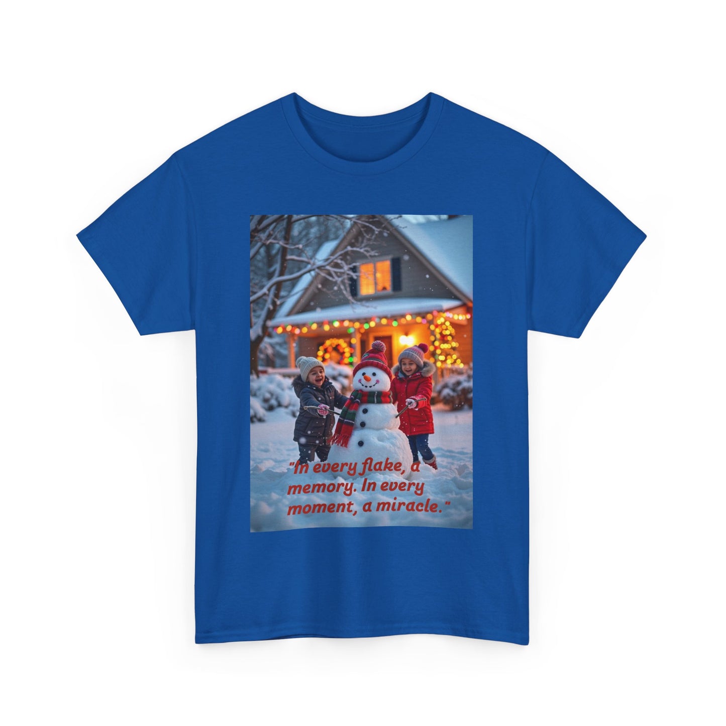 Winter Wonderland Tee, Cozy Holiday T-Shirt, Perfect for Christmas, Snowy Memories Shirt, Unisex Cute Graphic Tee