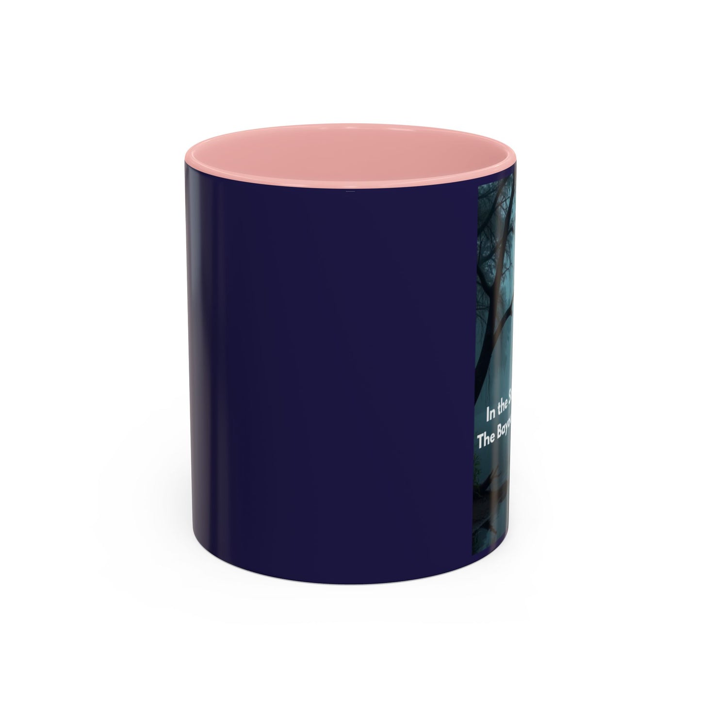 Accent Coffee Mug — Bayou Night Scene with Poetic Quote (11/15oz)