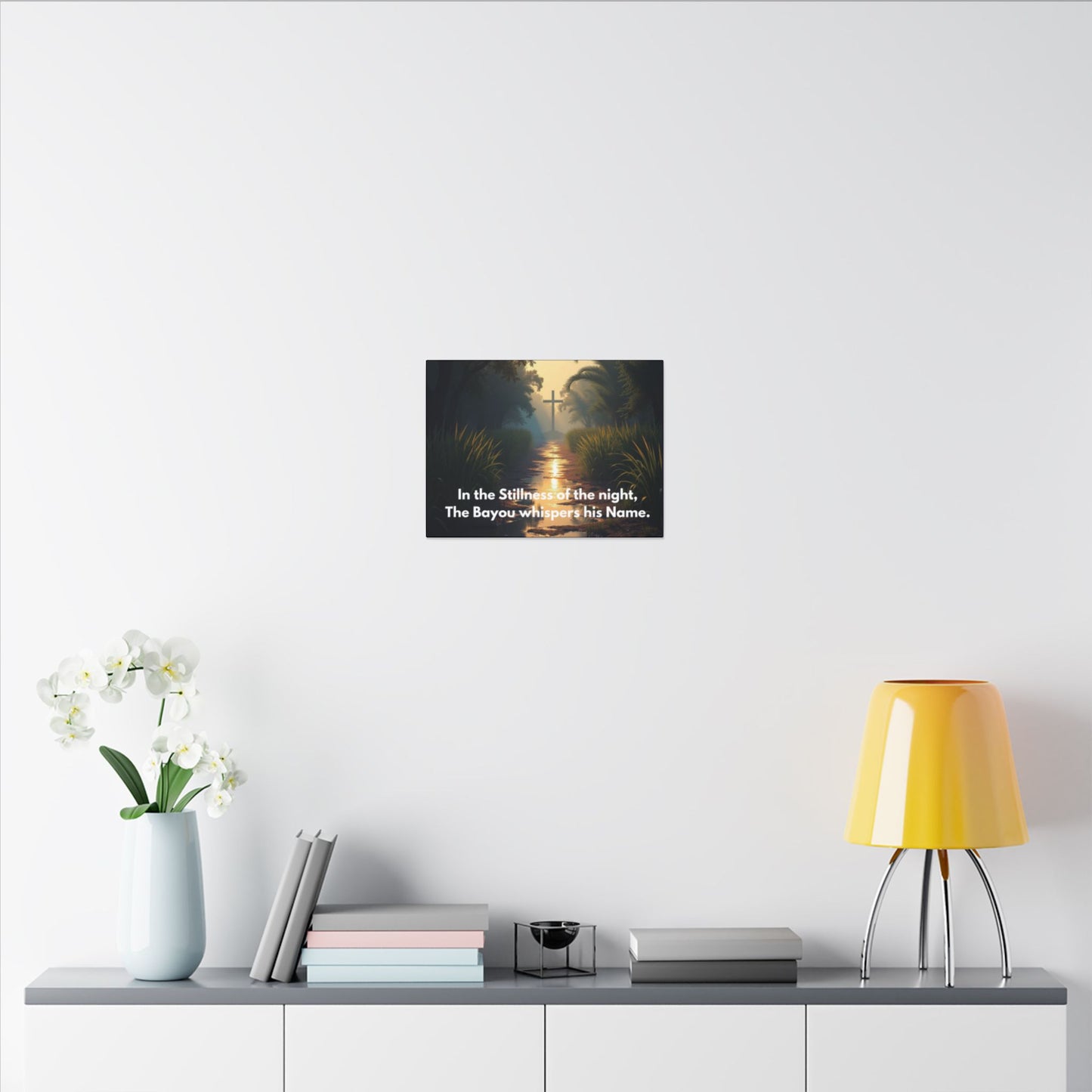 Bayou Quiet Canvas Wall Art — "In the Stillness of the night, The Bayou whispers his Name."