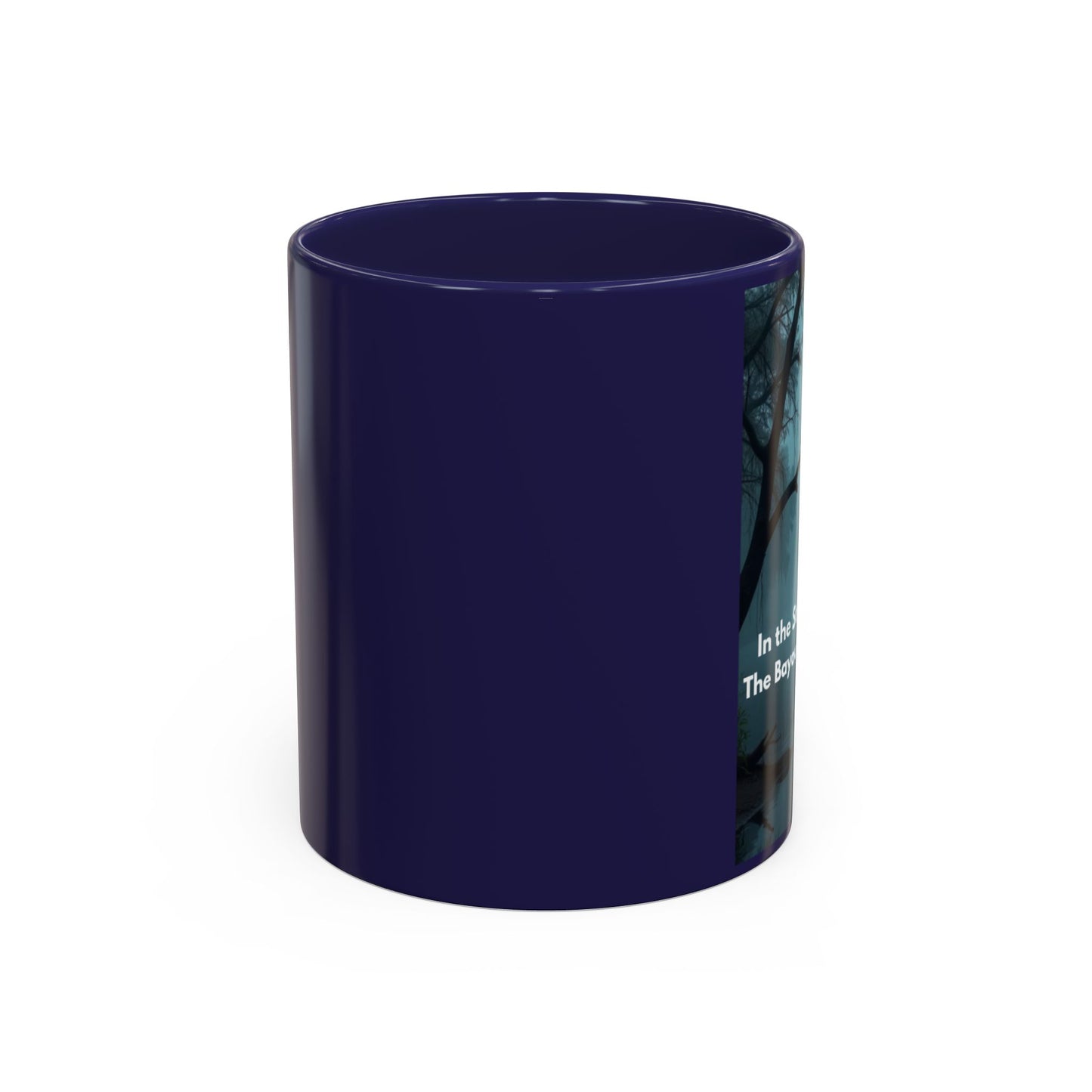 Accent Coffee Mug — Bayou Night Scene with Poetic Quote (11/15oz)