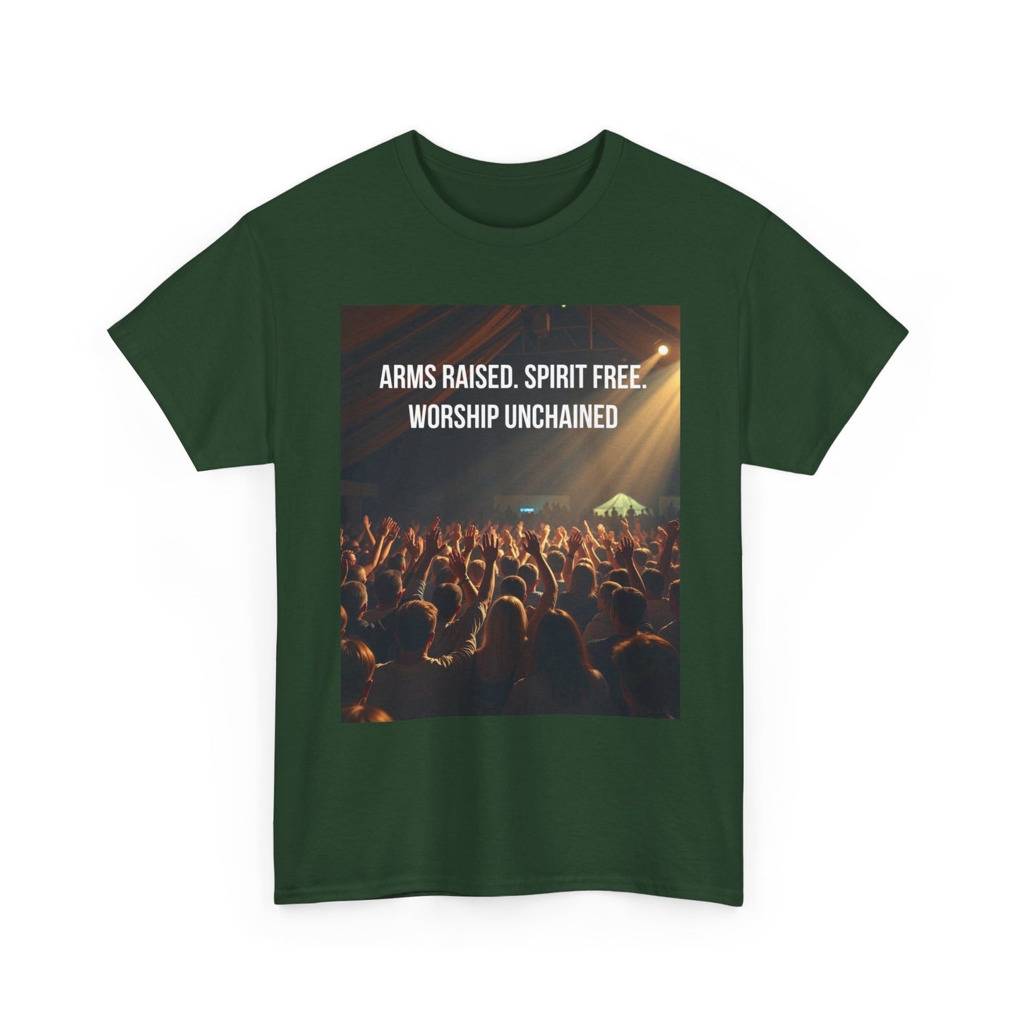Worship Concert T‑Shirt — "Arms Raised. Spirit Free. Worship Unchained"